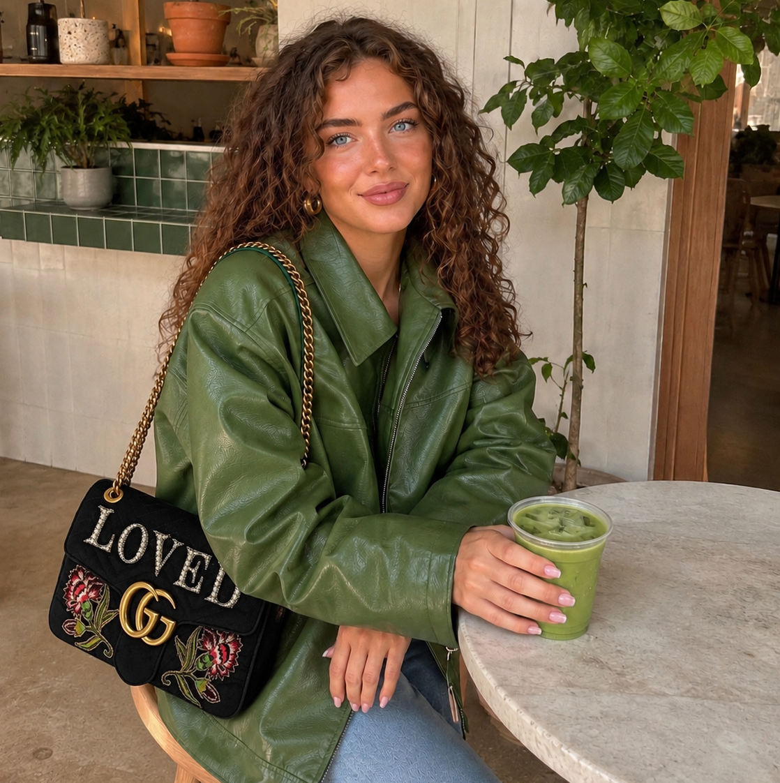 Authentieke vintage Gucci GG Marmont Velvet bag "LOVED”