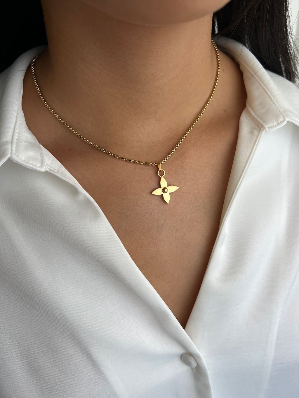 Louis Vuitton monogram tassen bedel | ketting