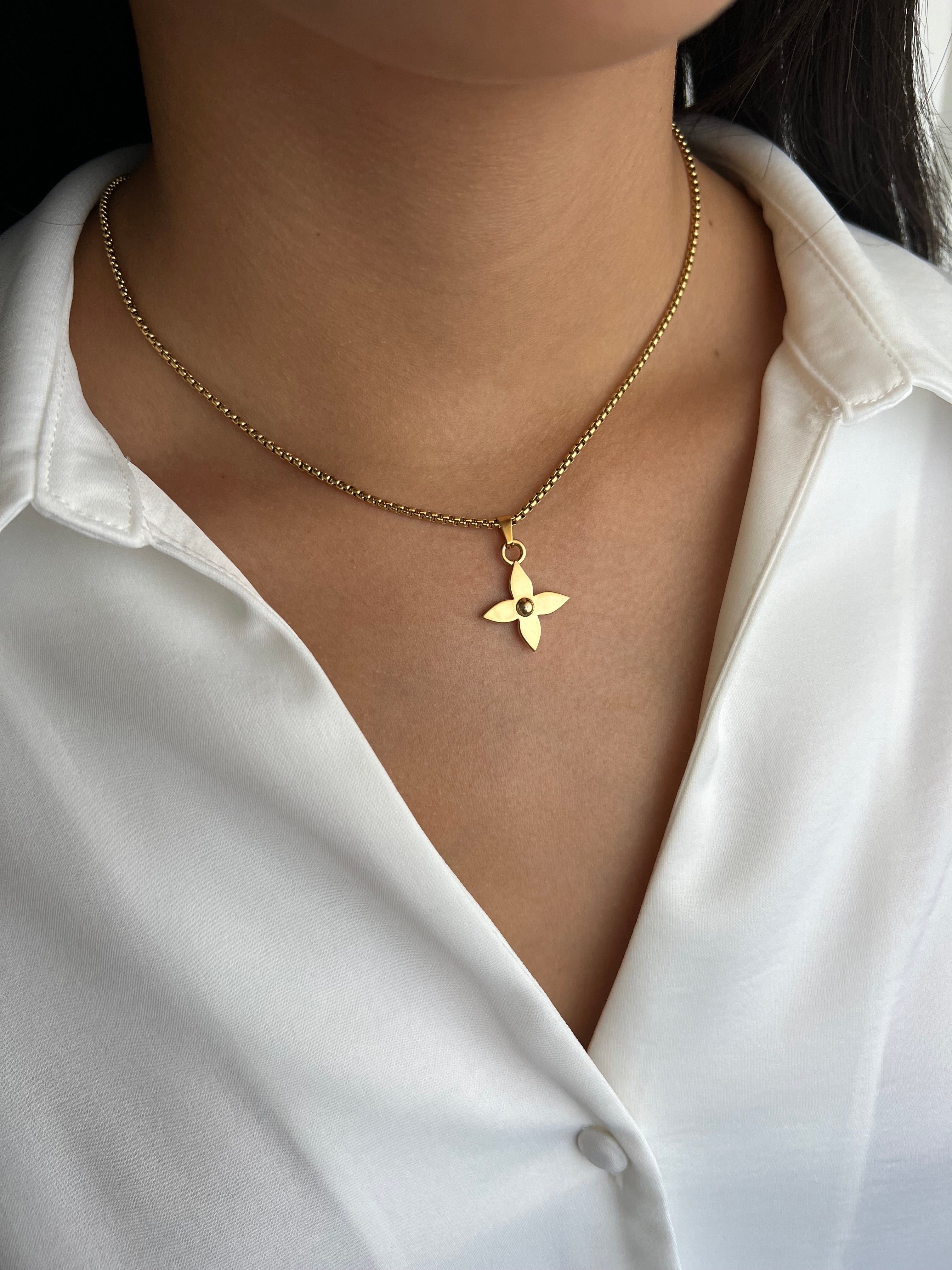 Louis Vuitton monogram tassen bedel | ketting