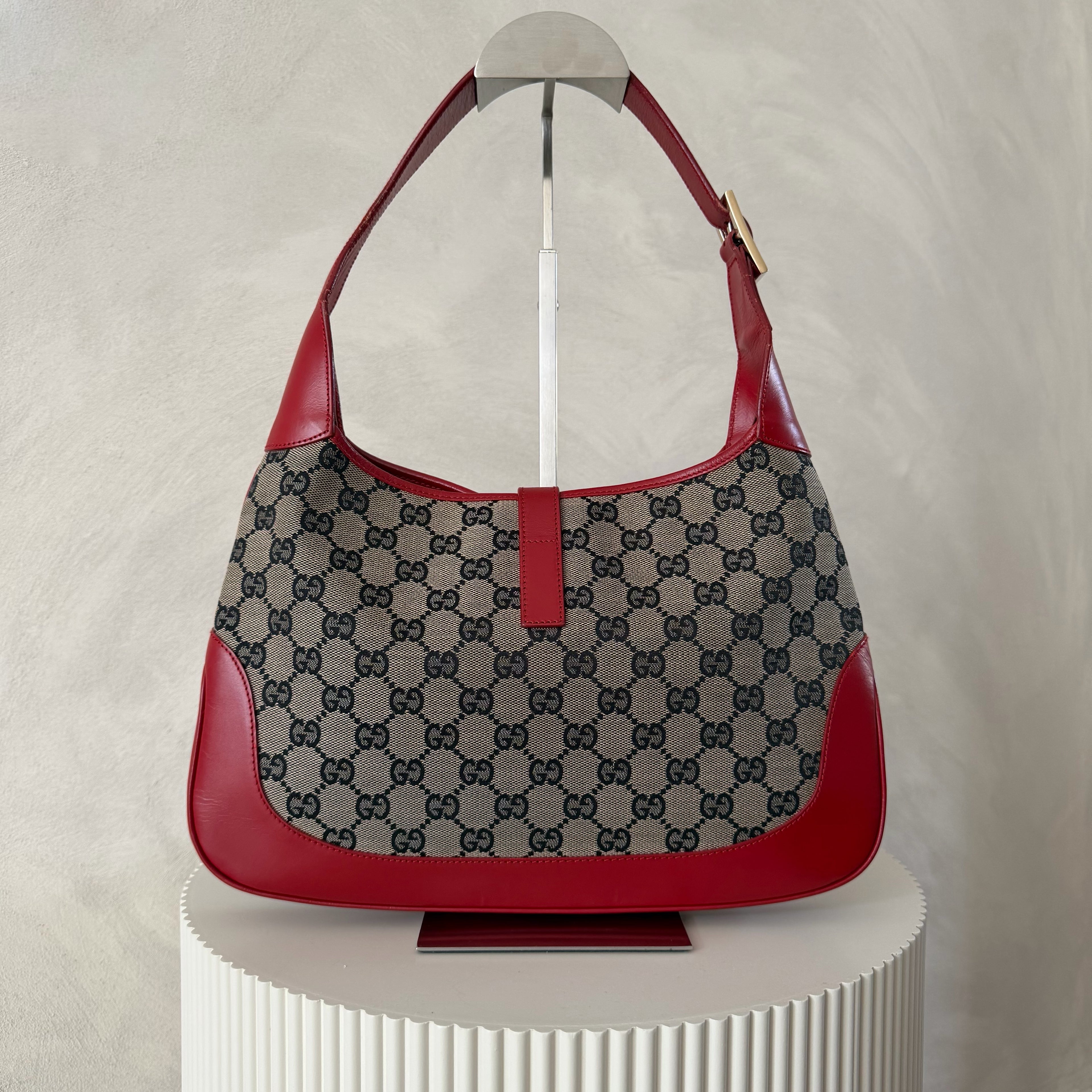 Authentieke vintage Gucci Jackie red bag