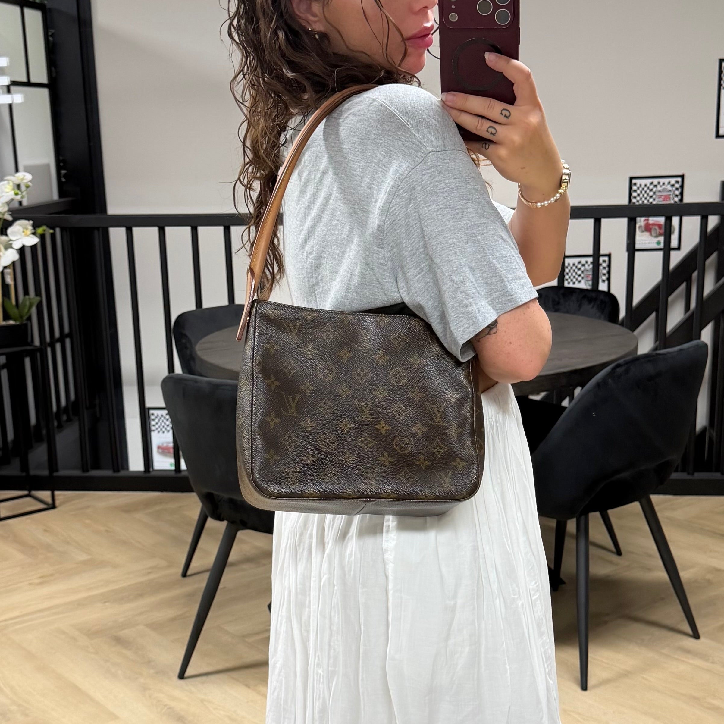 Authentieke vintage Louis Vuitton looping MM bag