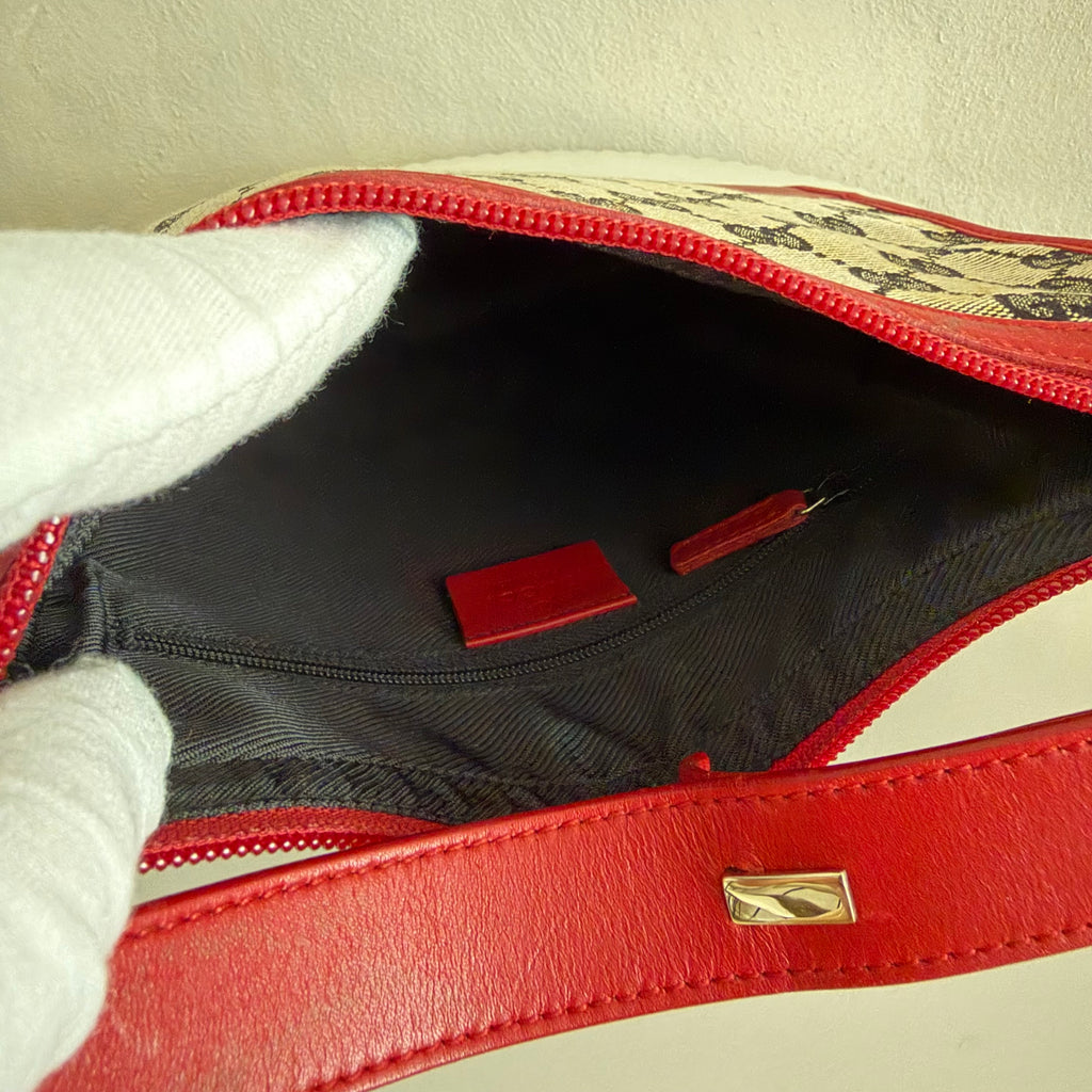 Authentieke vintage square Gucci GG Canvas bag