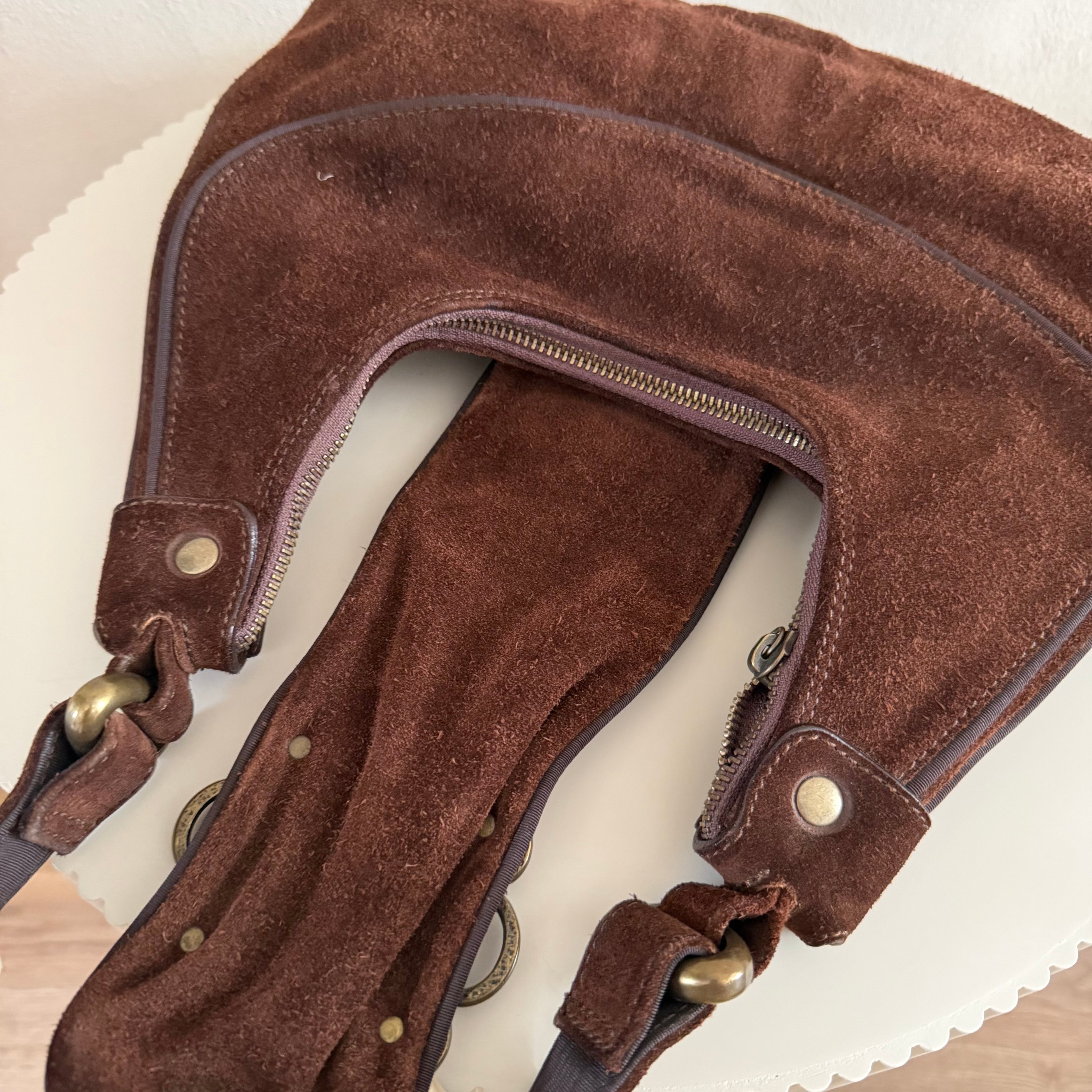 Authentieke vintage Dolce & Gabana suede bag