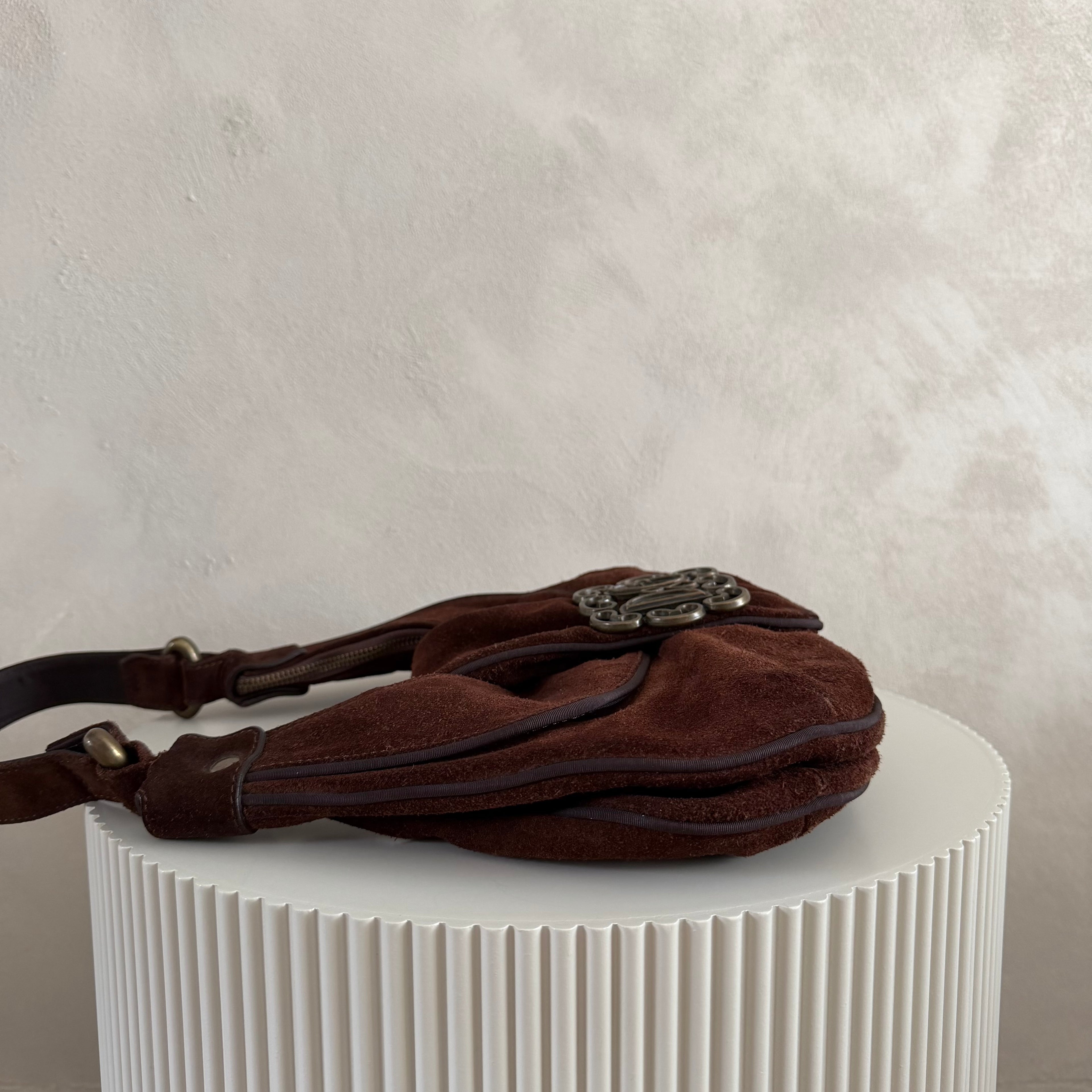 Authentieke vintage Dolce & Gabana suede bag
