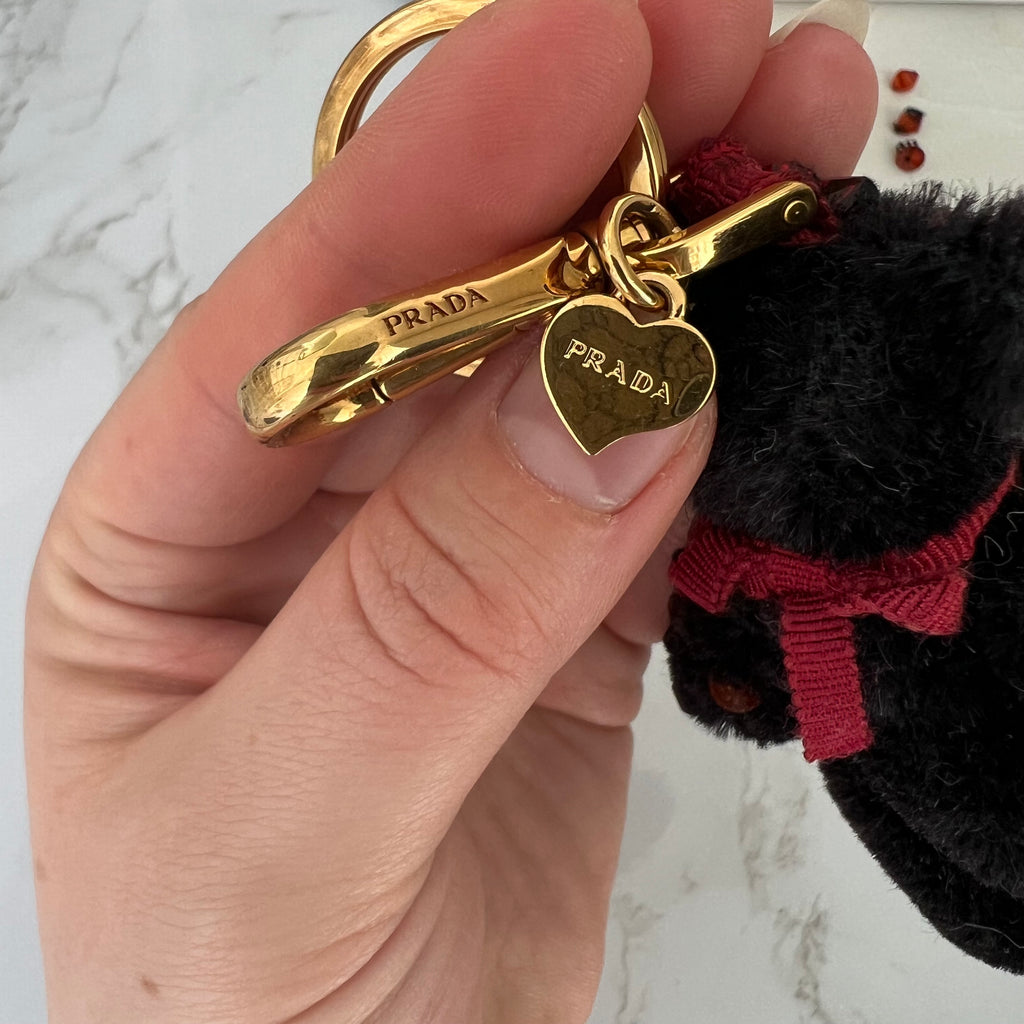 Prada hartjes logo van tassenbedel | Ketting
