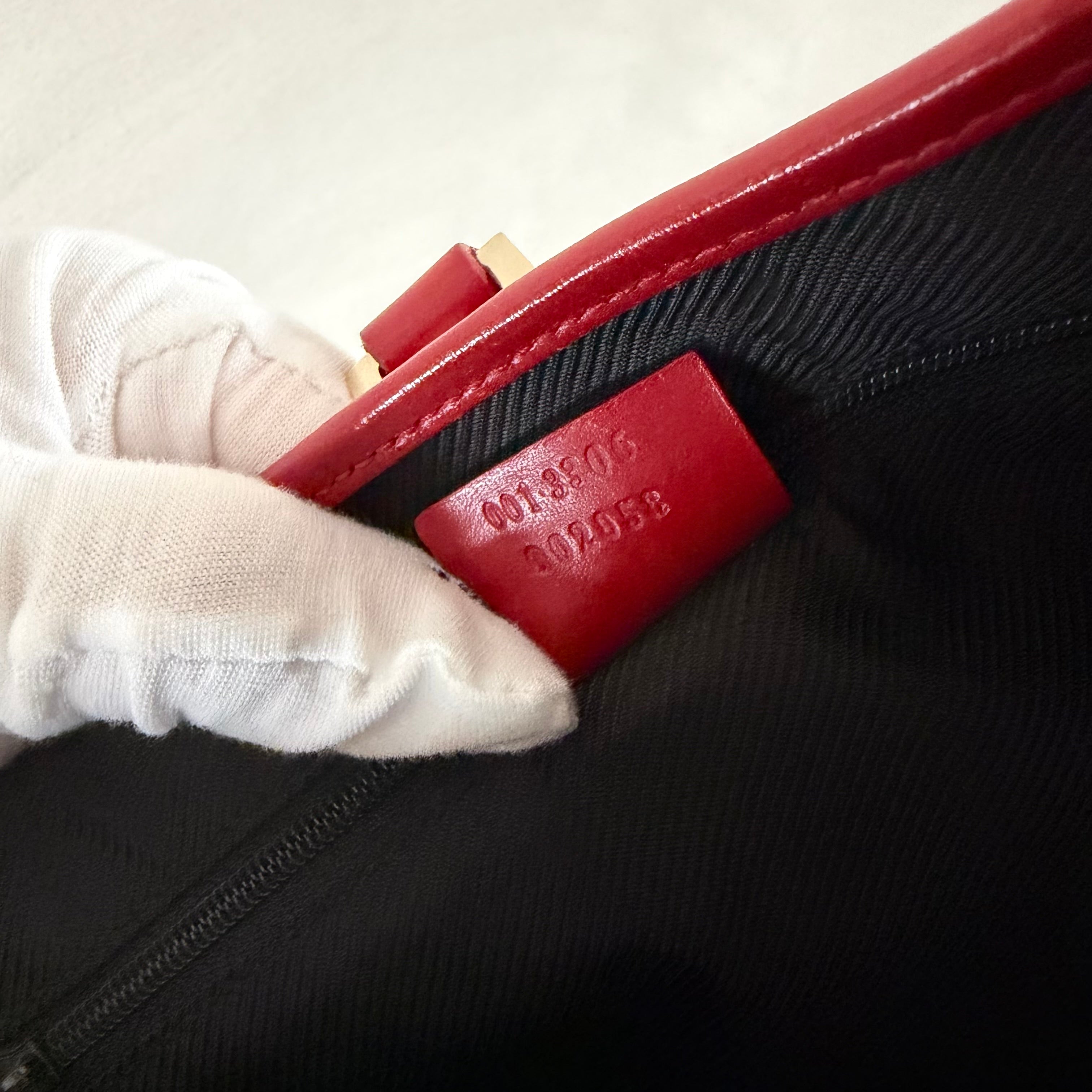 Authentieke vintage Gucci Jackie red bag