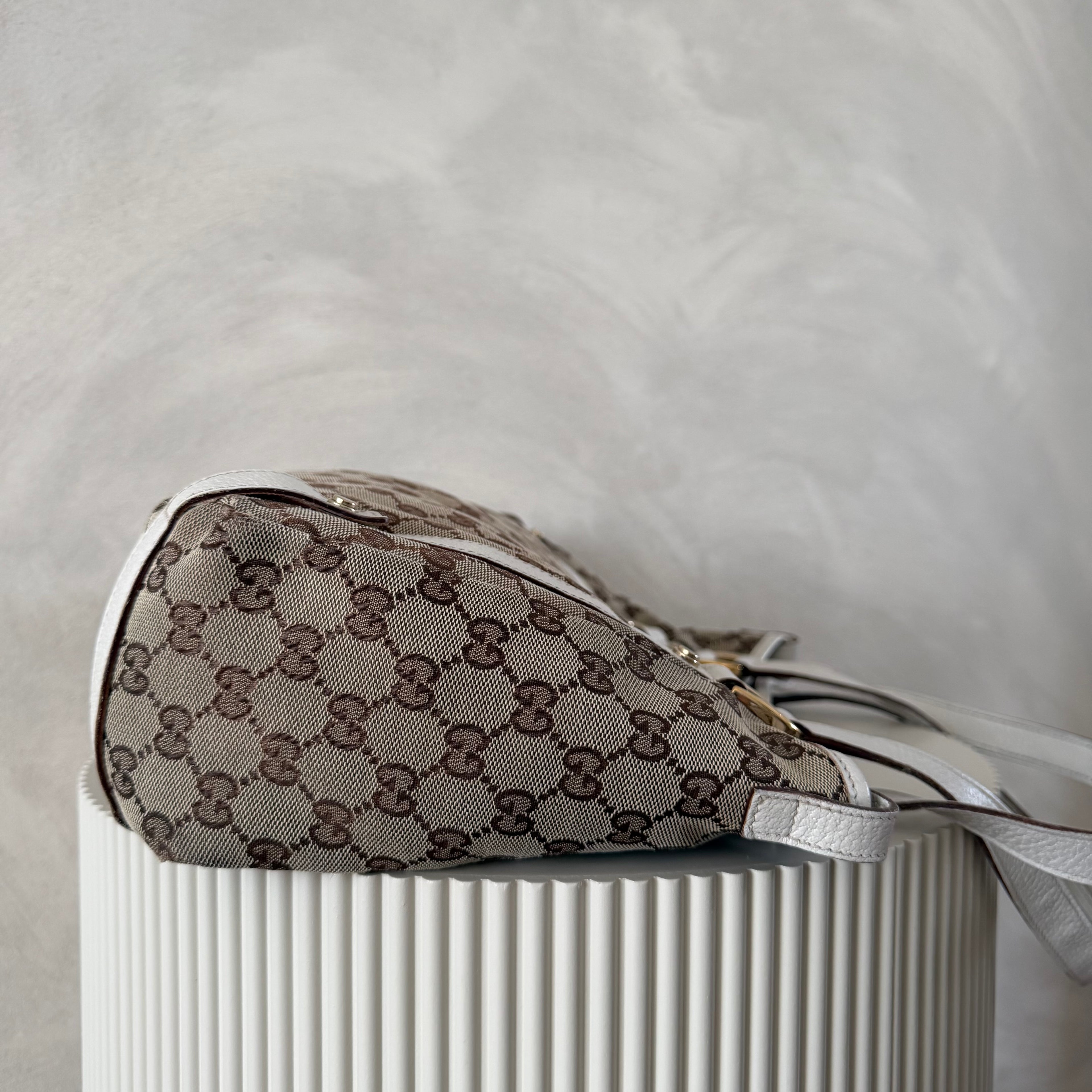 Authentieke vintage Gucci Abbey tote white