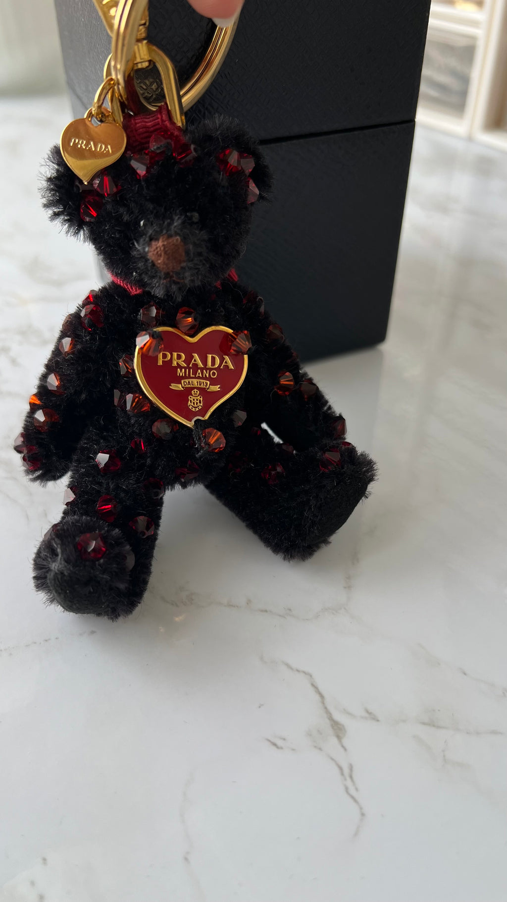 Prada hartjes logo van tassenbedel | Ketting