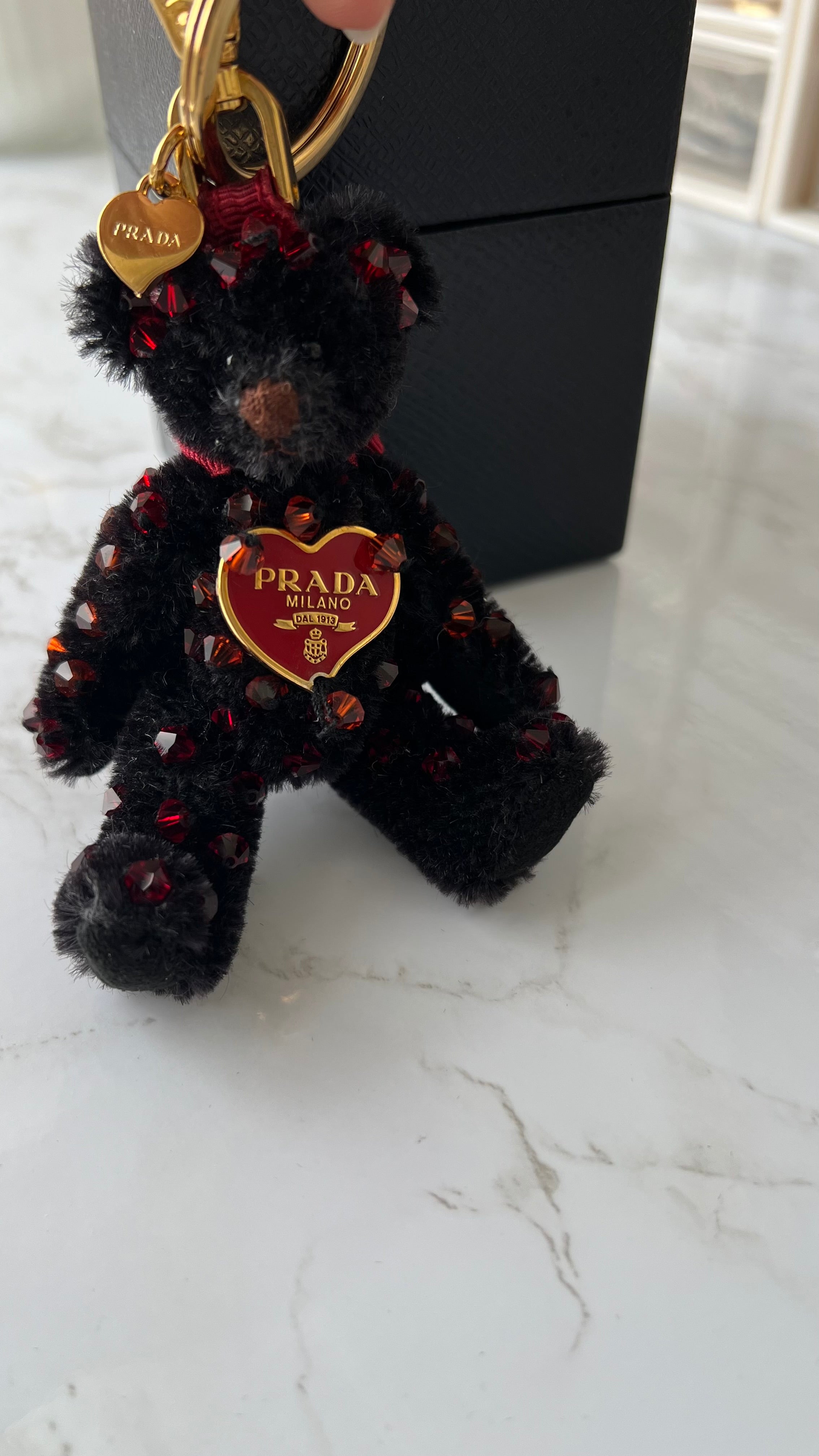 Prada hartjes logo van tassenbedel | Ketting