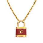 Louis Vuitton slotje tassenbedel | ketting