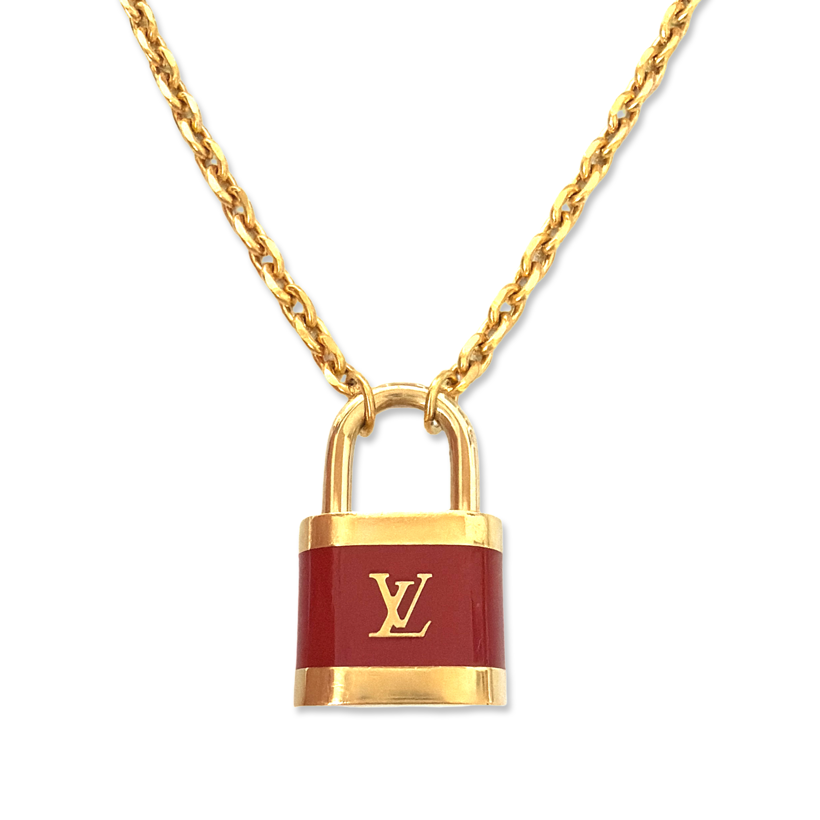 Louis Vuitton slotje tassenbedel | ketting