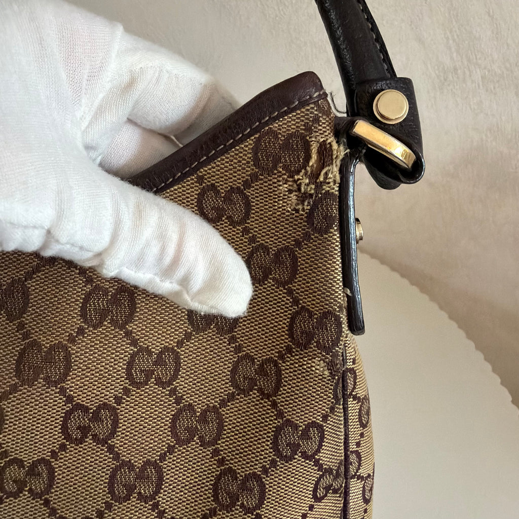 Authentieke vintage Gucci Abbey D-Ring Hobo Bag small
