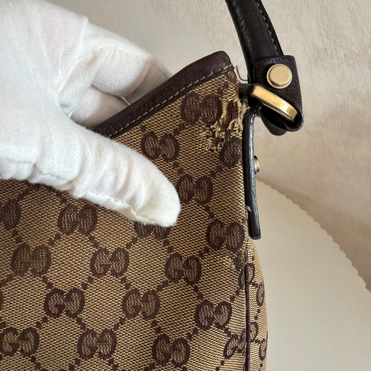 Authentieke vintage Gucci Abbey D-Ring Hobo Bag small