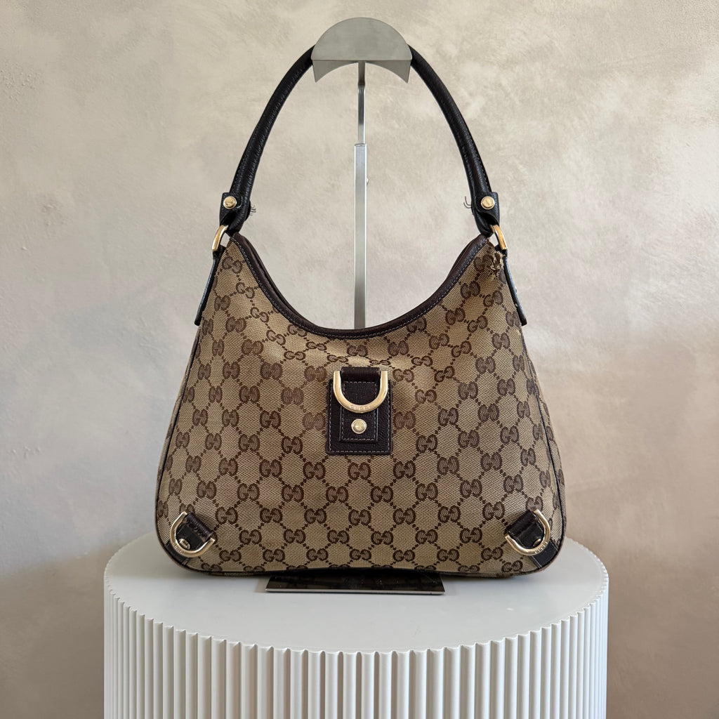 Authentieke vintage Gucci Abbey D-Ring Hobo Bag small