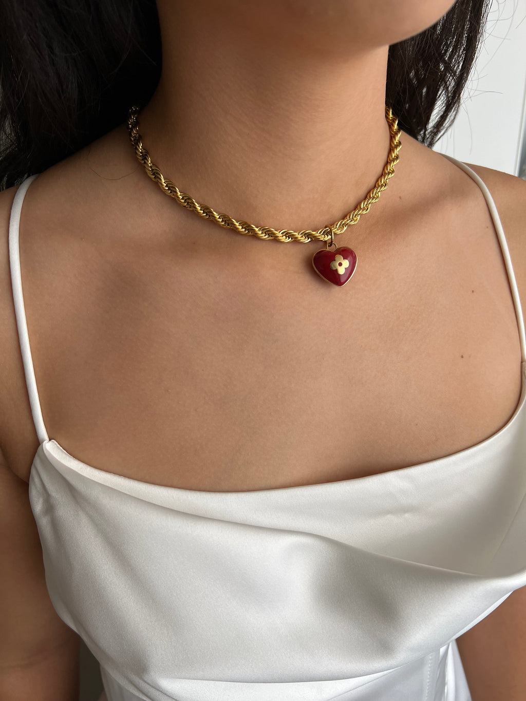 Louis Vuitton sleutelhanger hartjes bedel| ketting
