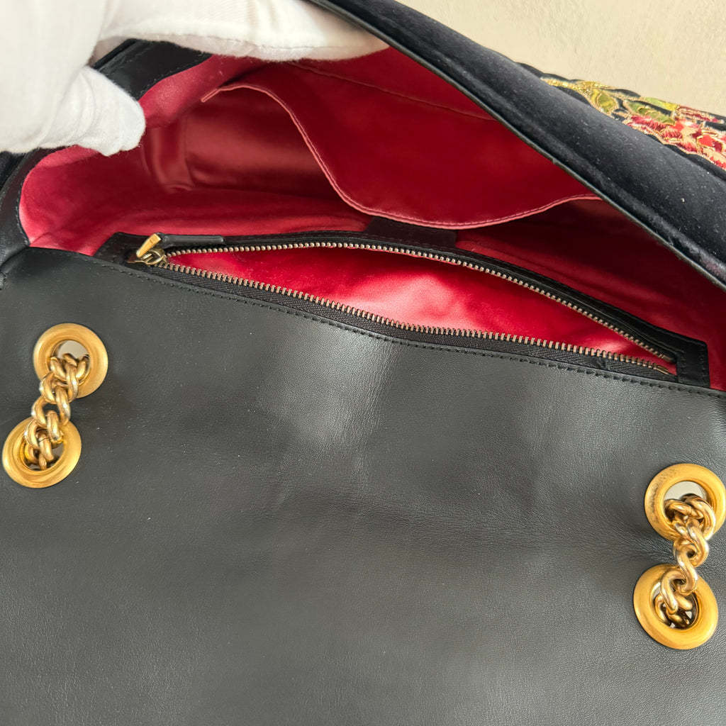 Authentieke vintage Gucci GG Marmont Velvet bag "LOVED”