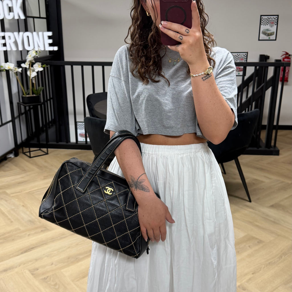 Authentieke vintage Chanel wild stitch bag