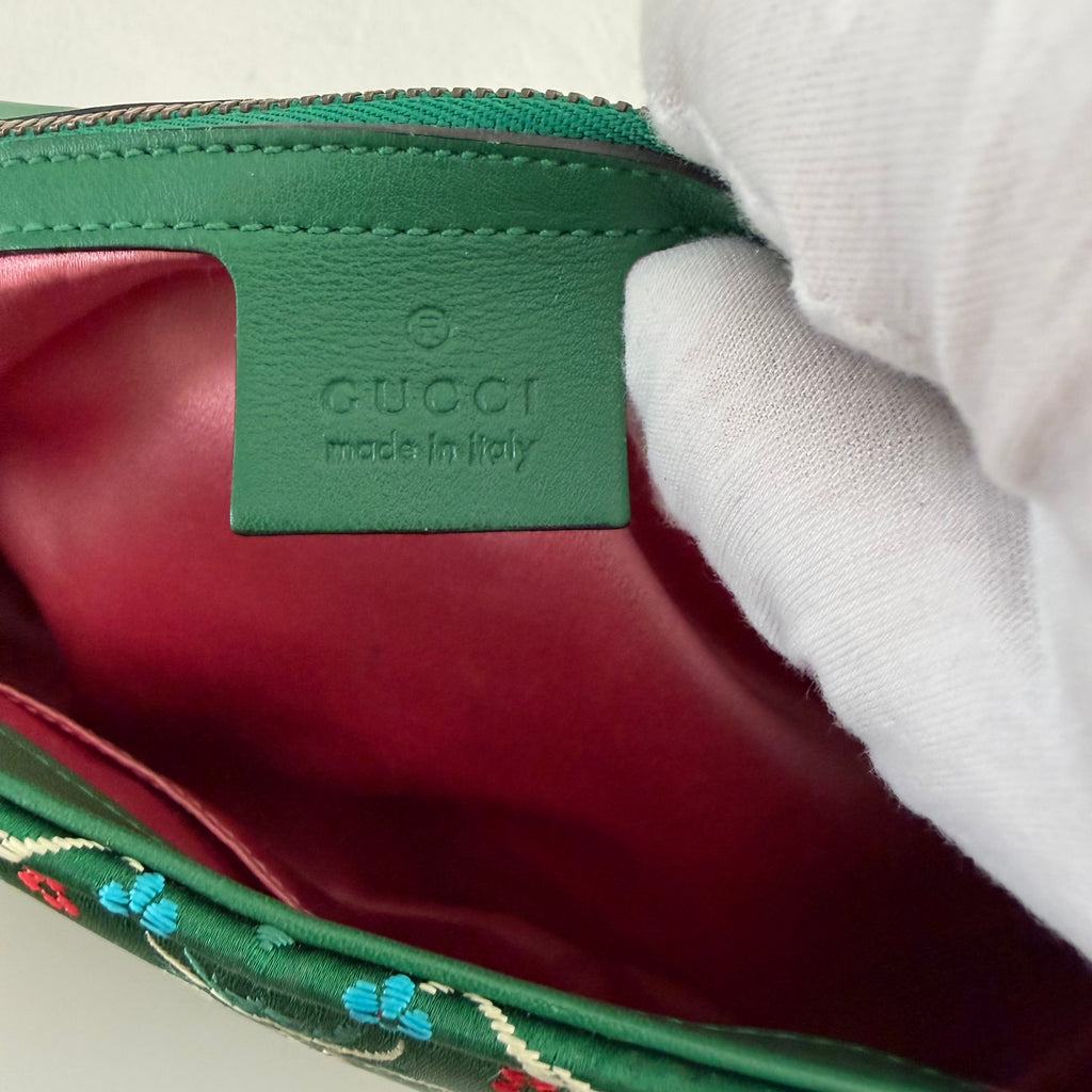 Authentieke vintage Gucci Marmont Floral satin bag