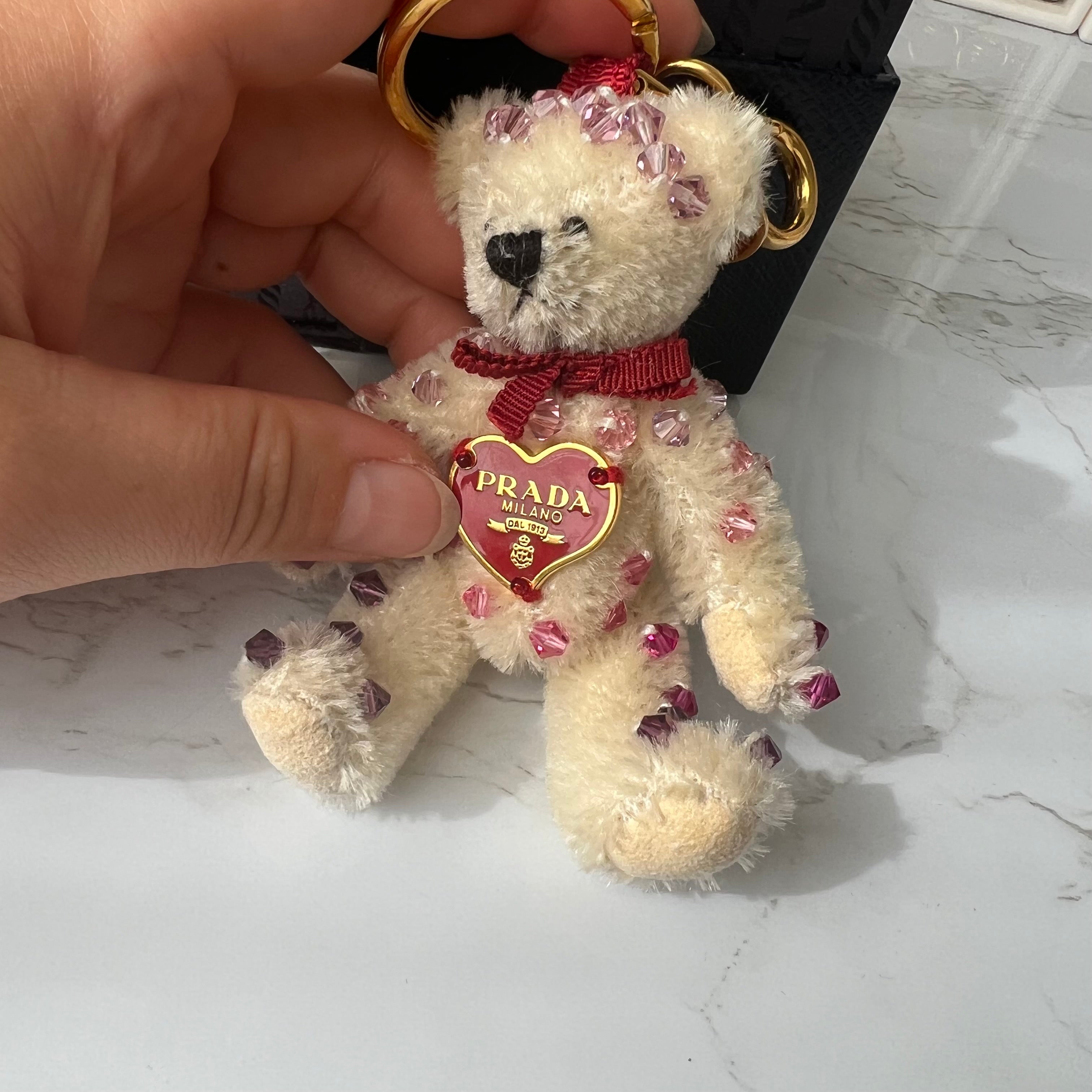 Prada hart logo van teddybeer bedel | Ketting