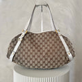 Authentieke vintage Gucci Abbey tote white
