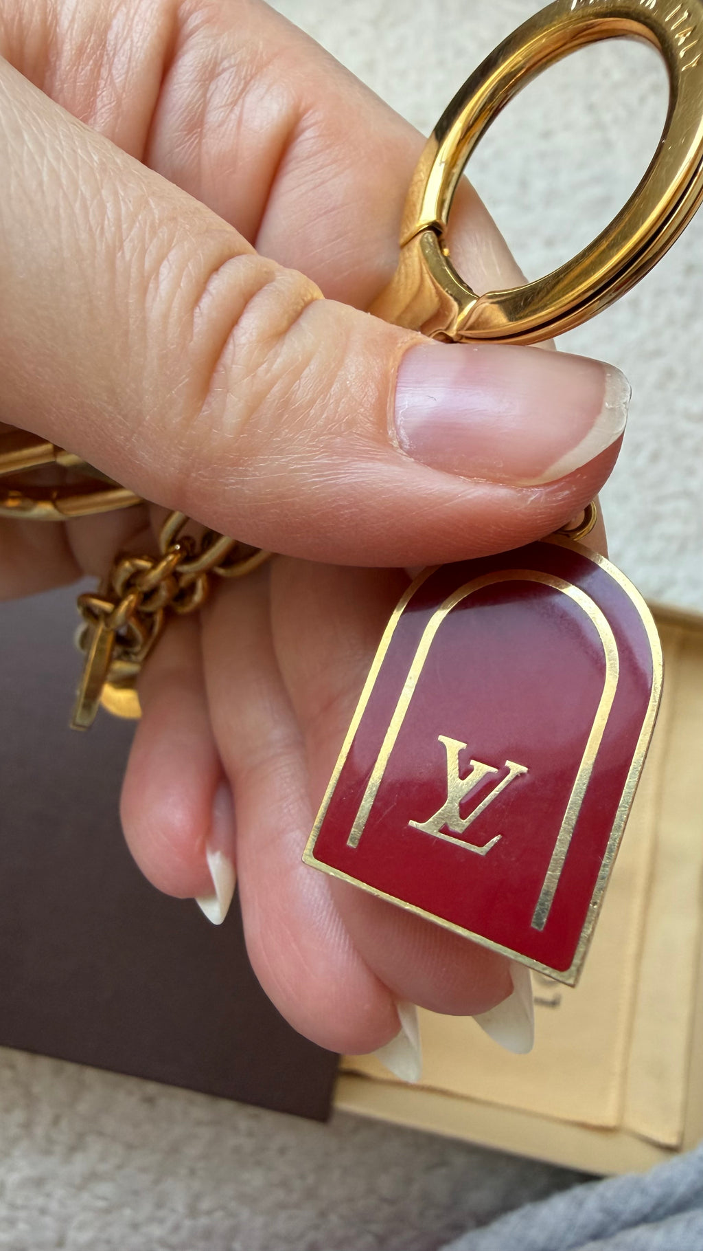 Louis Vuitton tassenbedel | Ketting