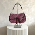 Christian Dior bordeaux double saddle