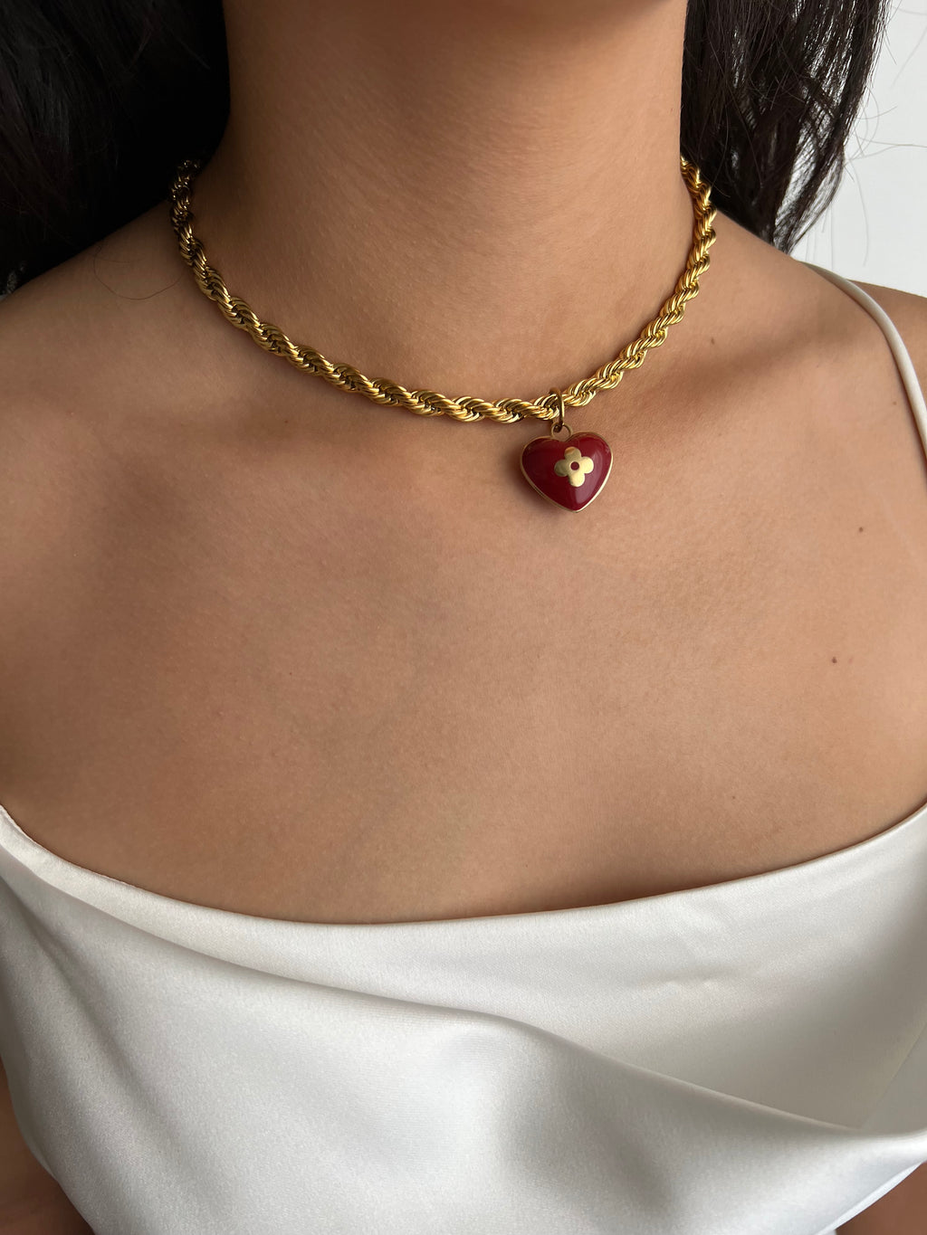 Louis Vuitton sleutelhanger hartjes bedel| ketting