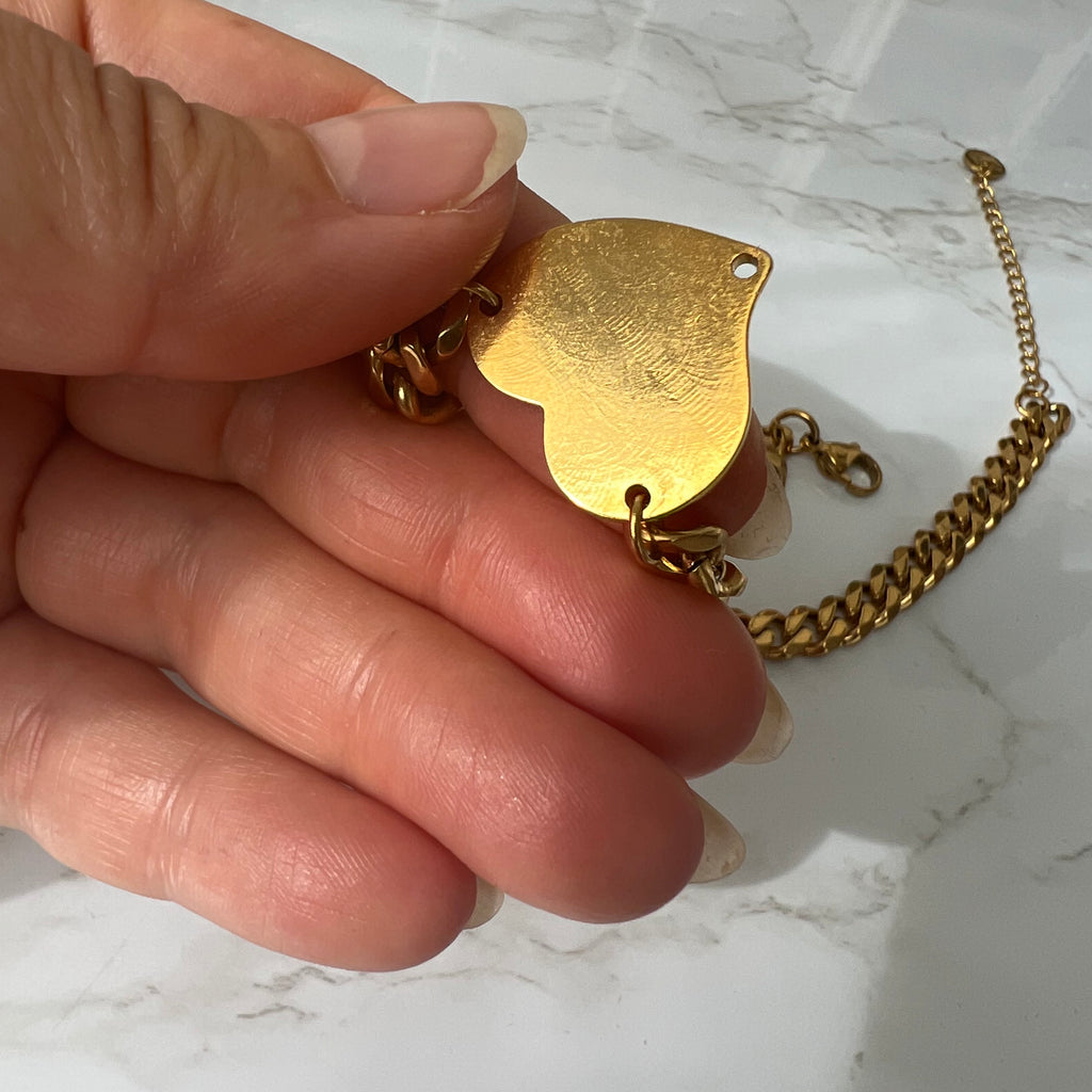 Prada hart logo van teddybeer bedel | Ketting