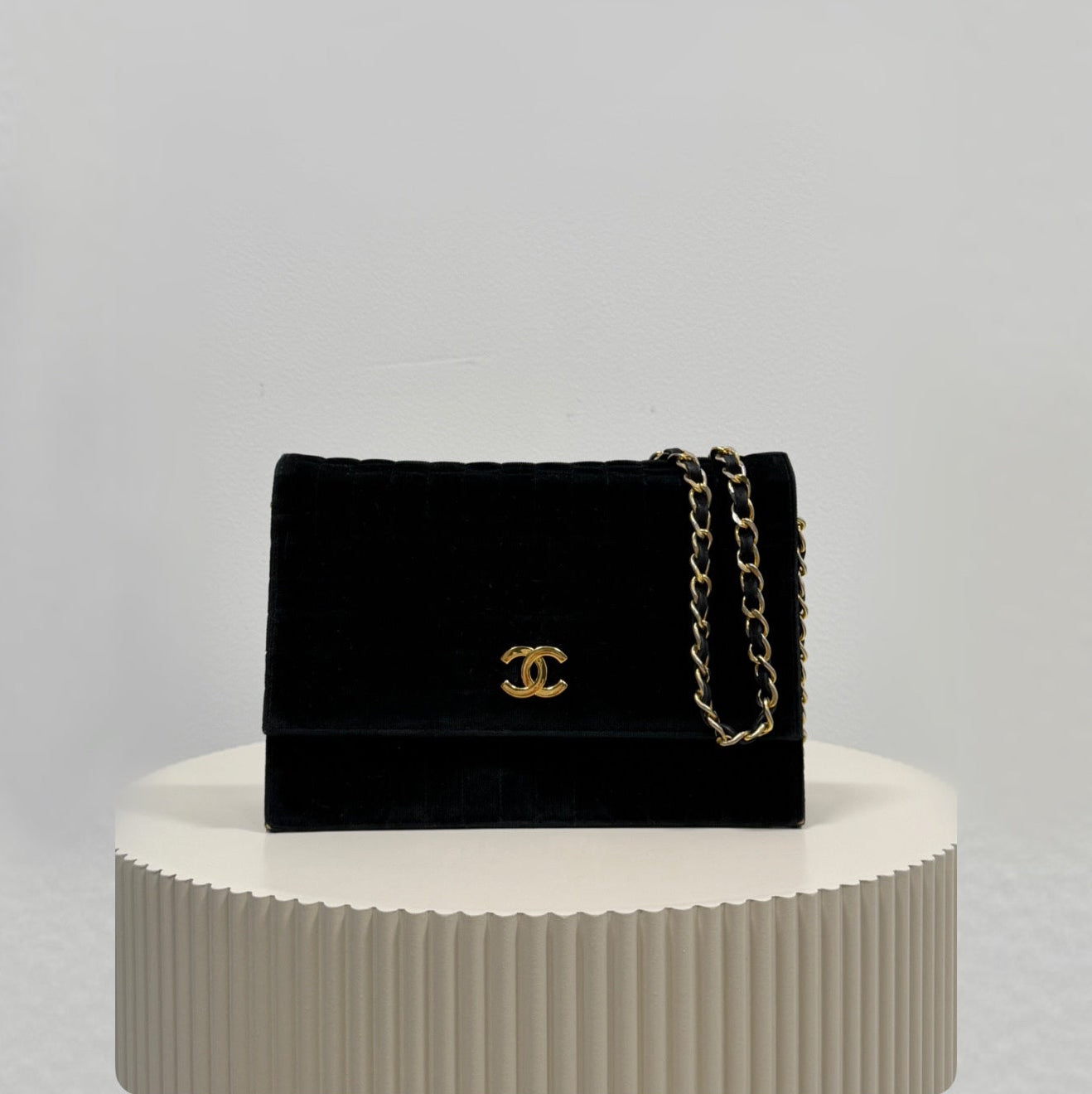 Chanel fluweel timeless classic
