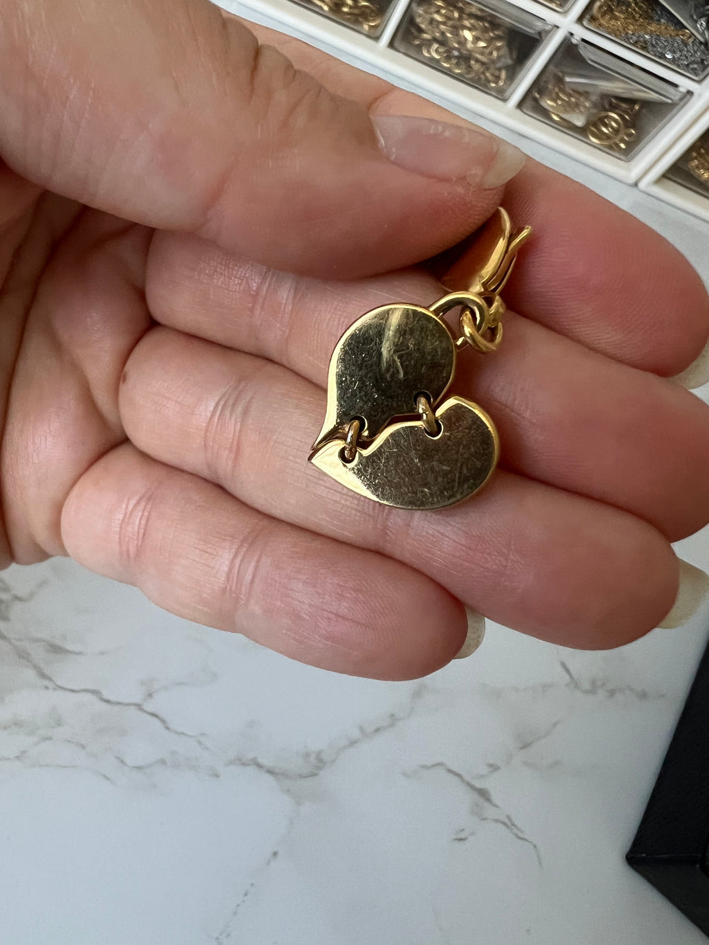 Prada gebroken hart bedel | Ketting