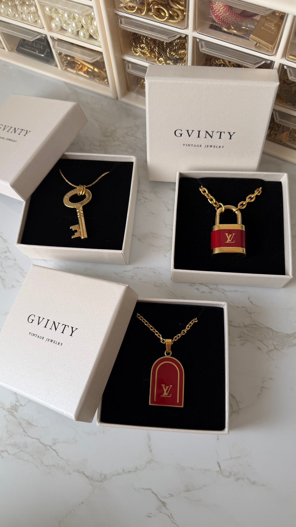 Louis Vuitton tassenbedel | Ketting