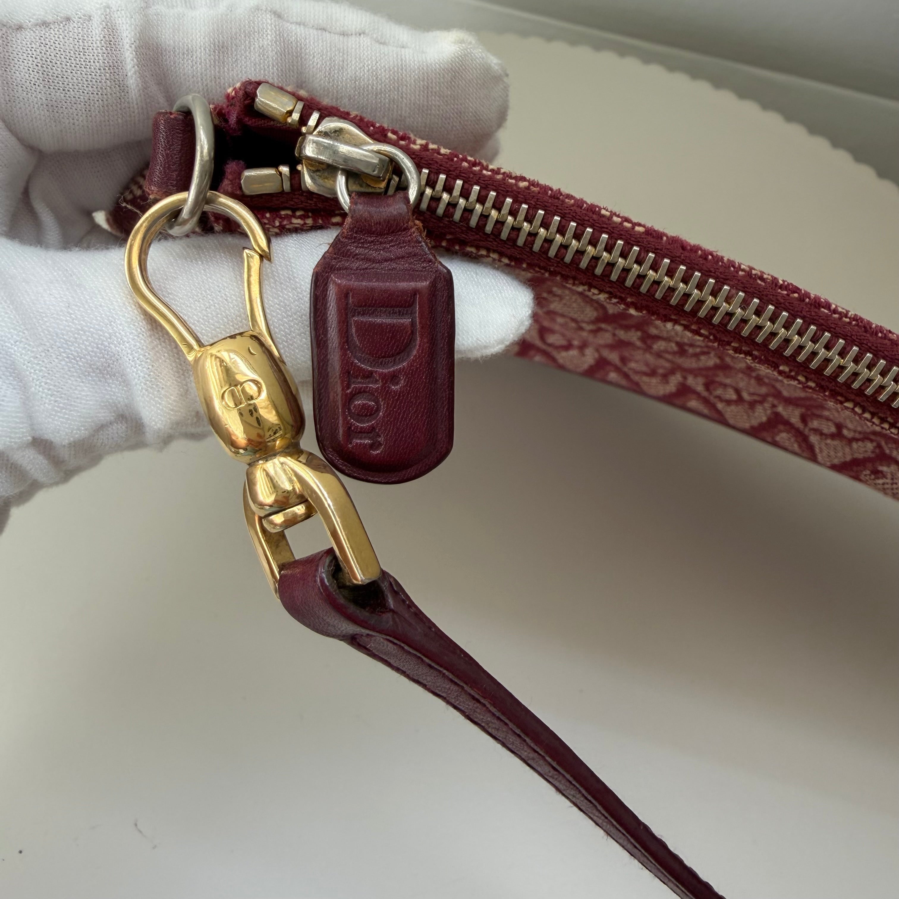 Christian Dior Trotter Mini red saddle