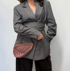 Christian Dior Trotter Mini red saddle
