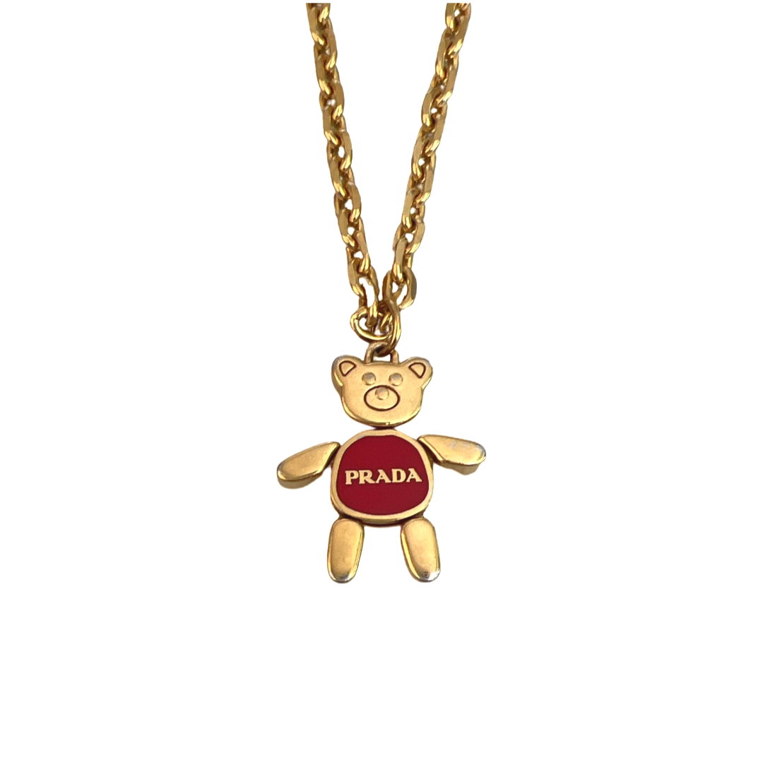 Prada teddybeer tassenbedel | Ketting