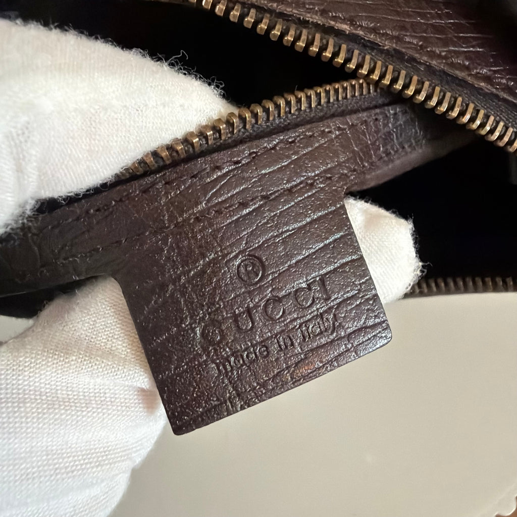 Authentieke vintage Gucci GG Canvas Horsebit Hobo Bag