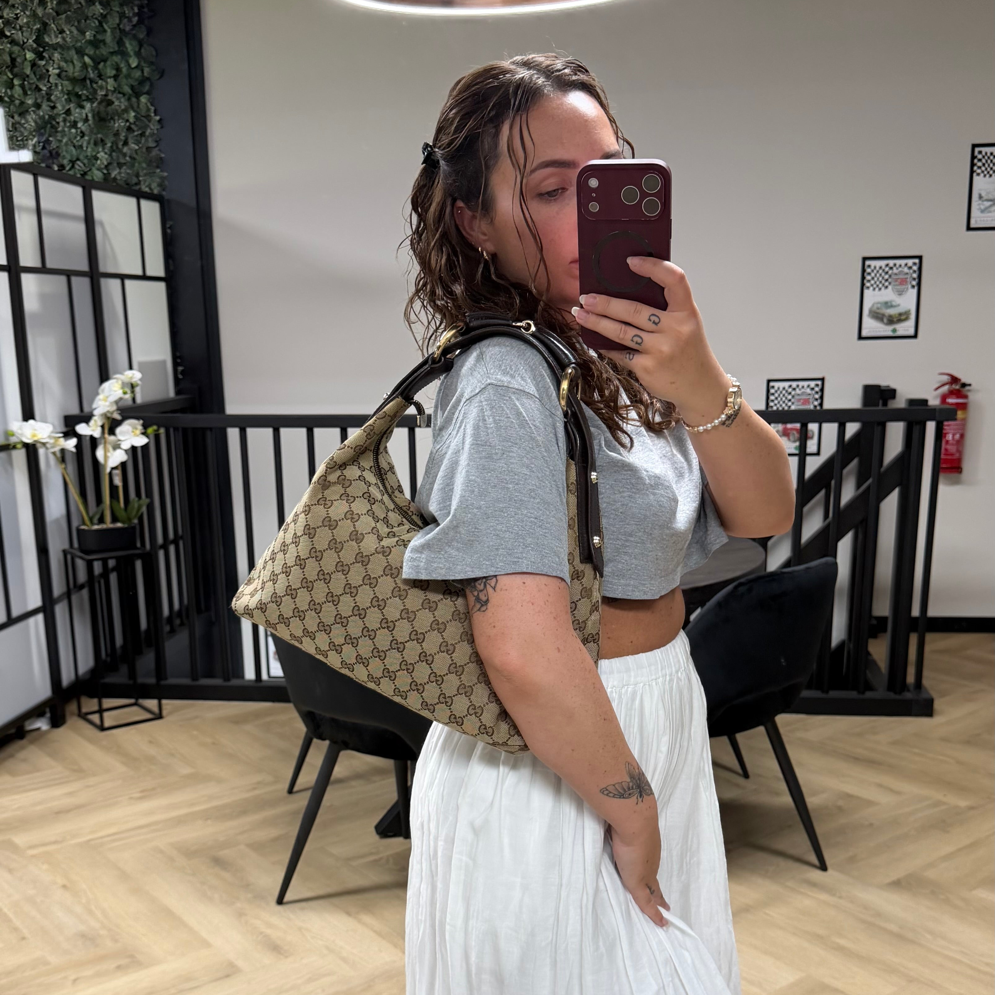 Gucci hobo horsebit heritage + original box