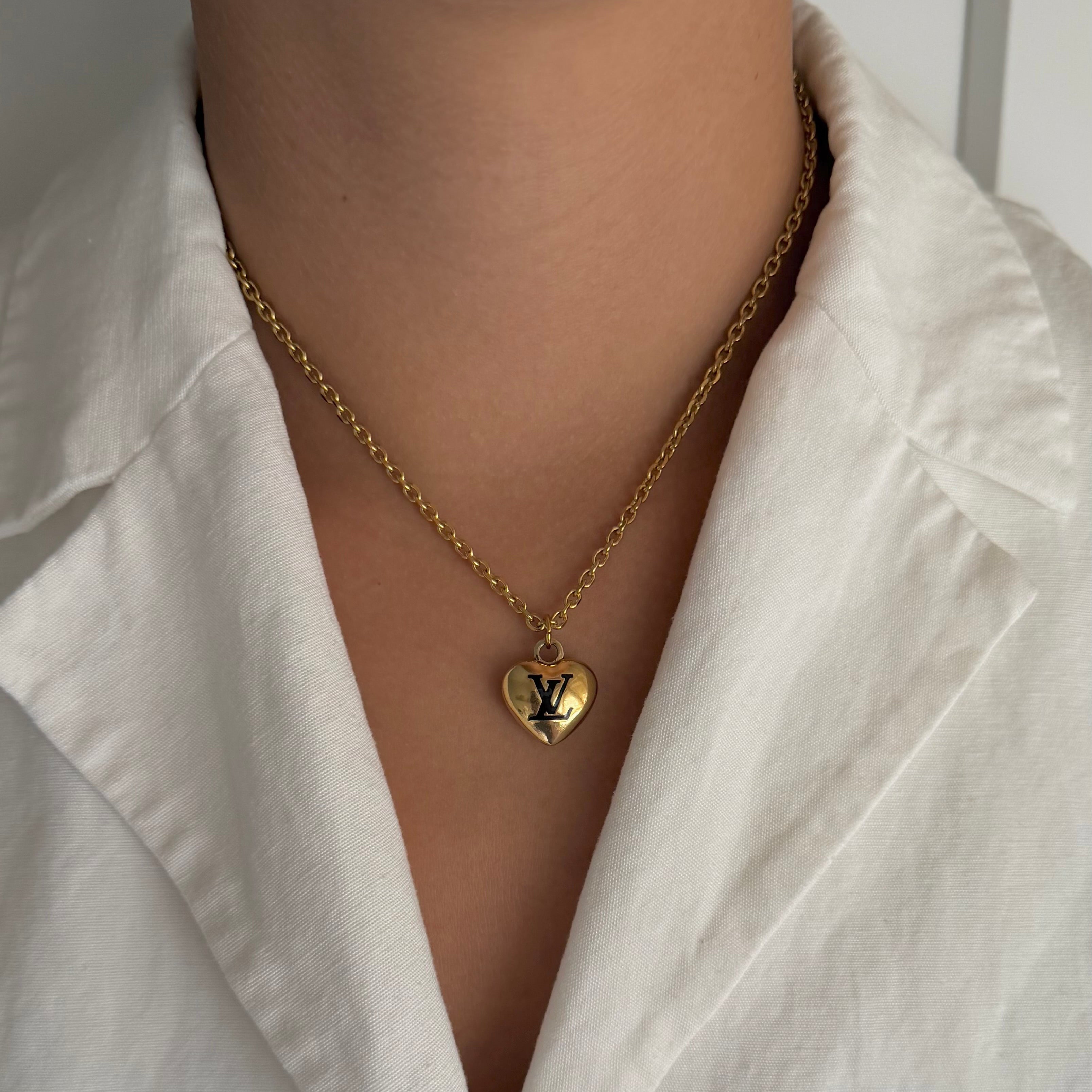 Vintage Louis Vuitton sleutelhanger bedel | Ketting