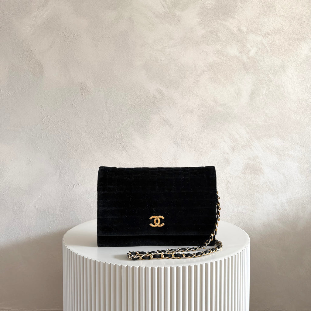 Chanel fluweel timeless classic