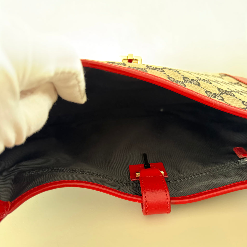 Authentieke vintage Gucci Jackie red bag