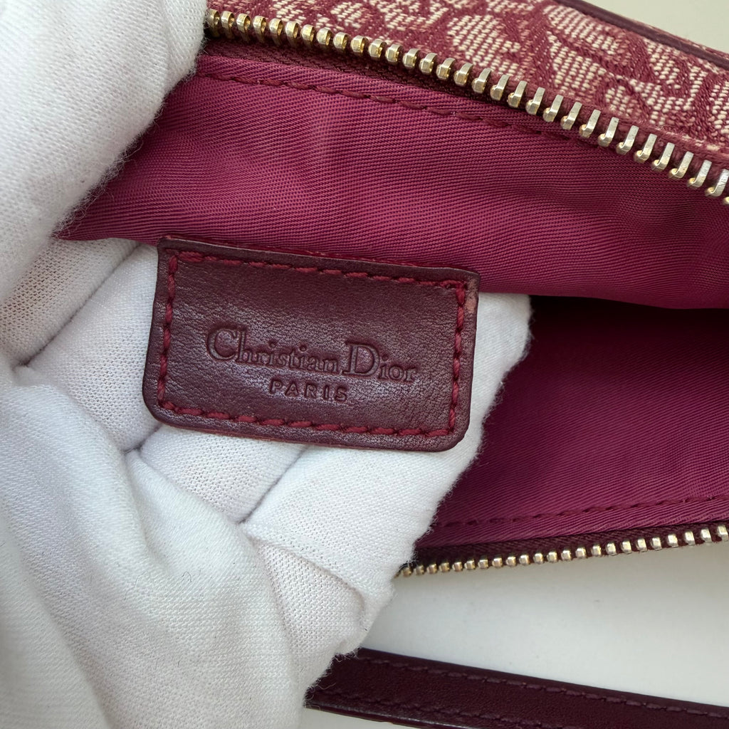 Christian Dior Trotter Mini red saddle