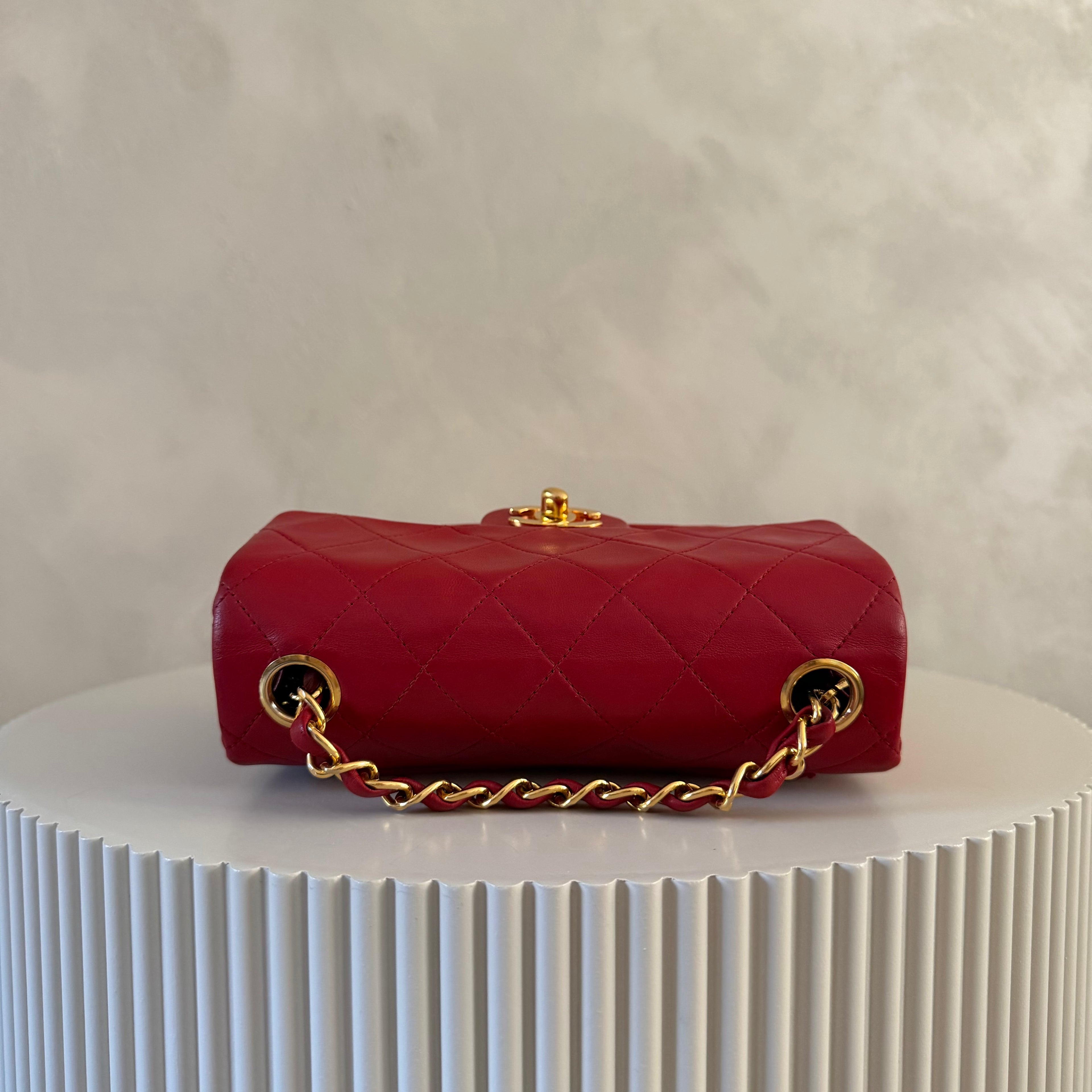 Authentieke vintage Chanel mini square classic single flap bag