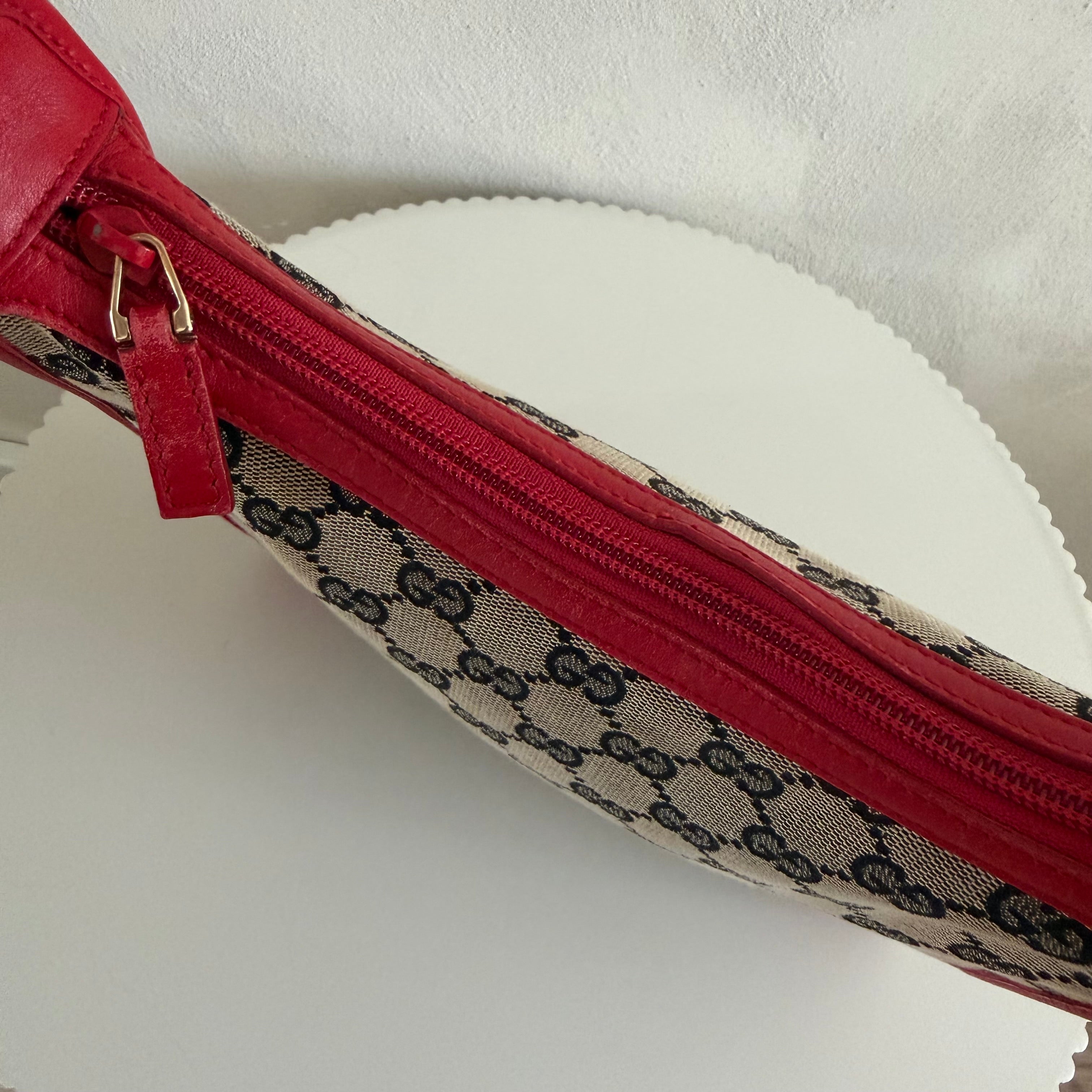 Authentieke vintage square Gucci GG Canvas bag