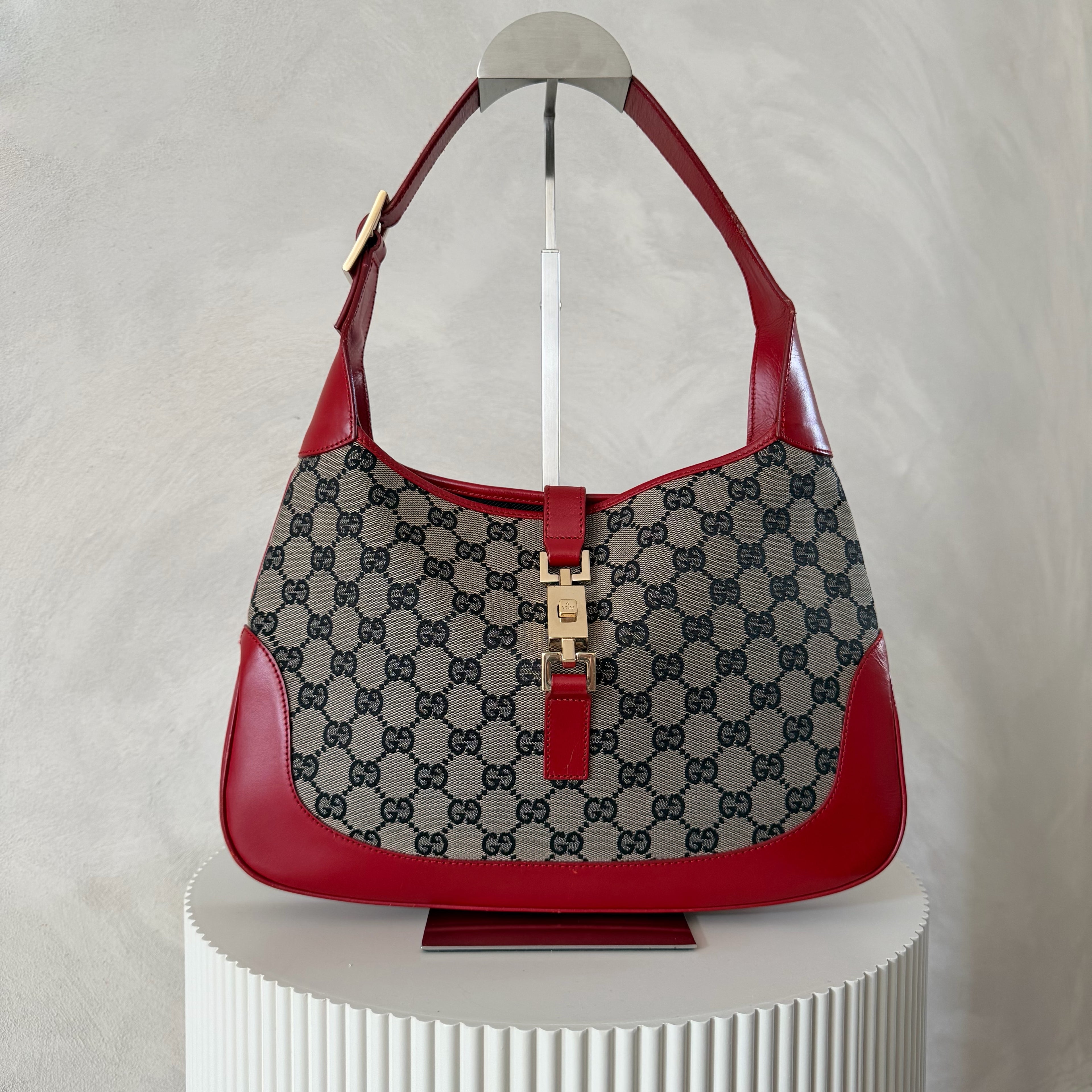 Authentieke vintage Gucci Jackie red bag