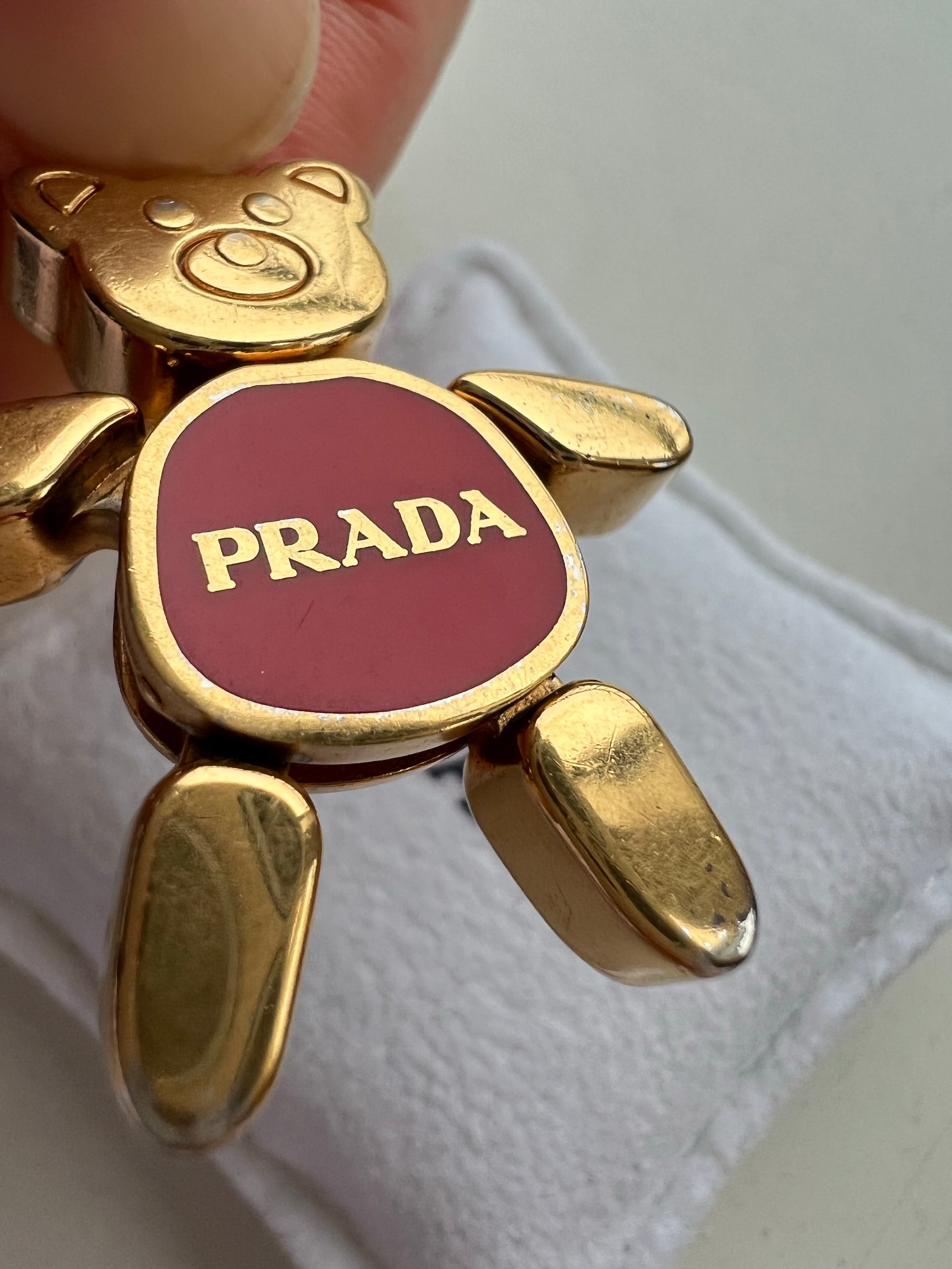 Prada teddybeer tassenbedel | Ketting