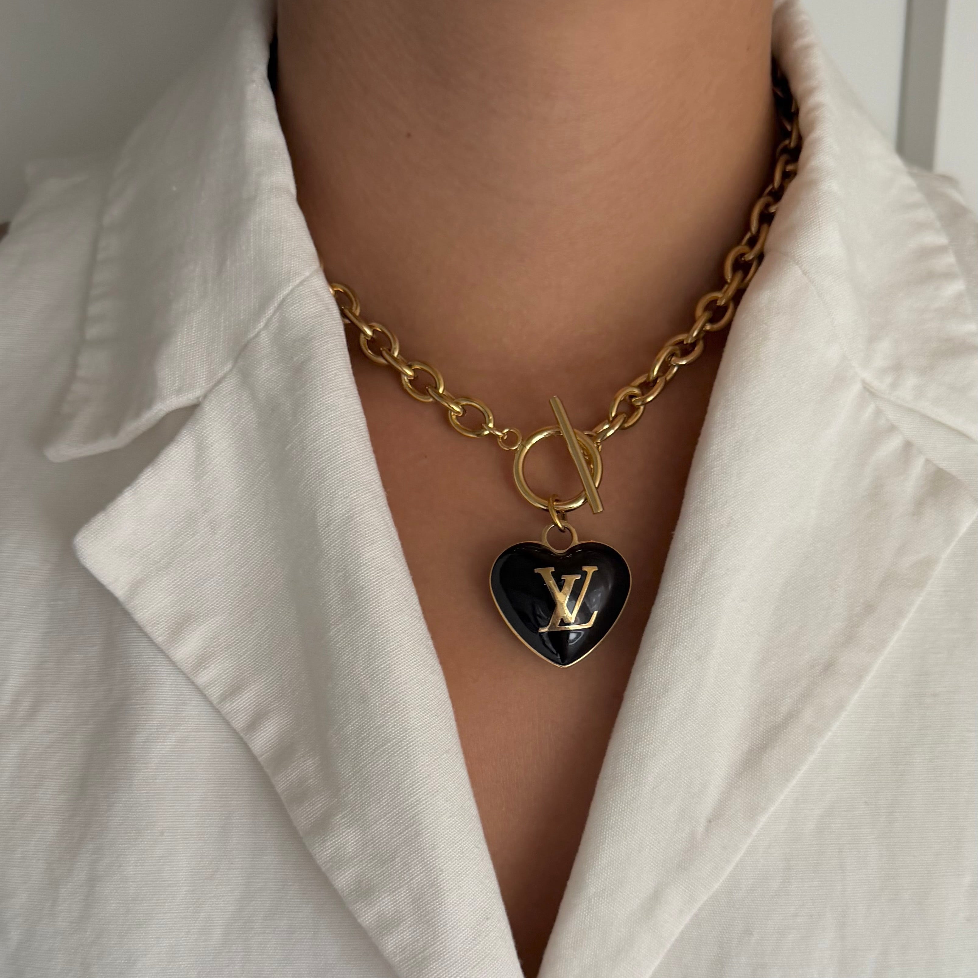 Vintage Louis Vuitton sleutelhanger bedel | Ketting