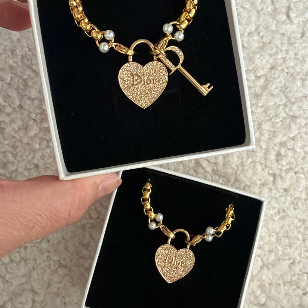 Dior oorbellen | ketting