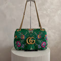 Authentieke vintage Gucci Marmont Floral satin bag
