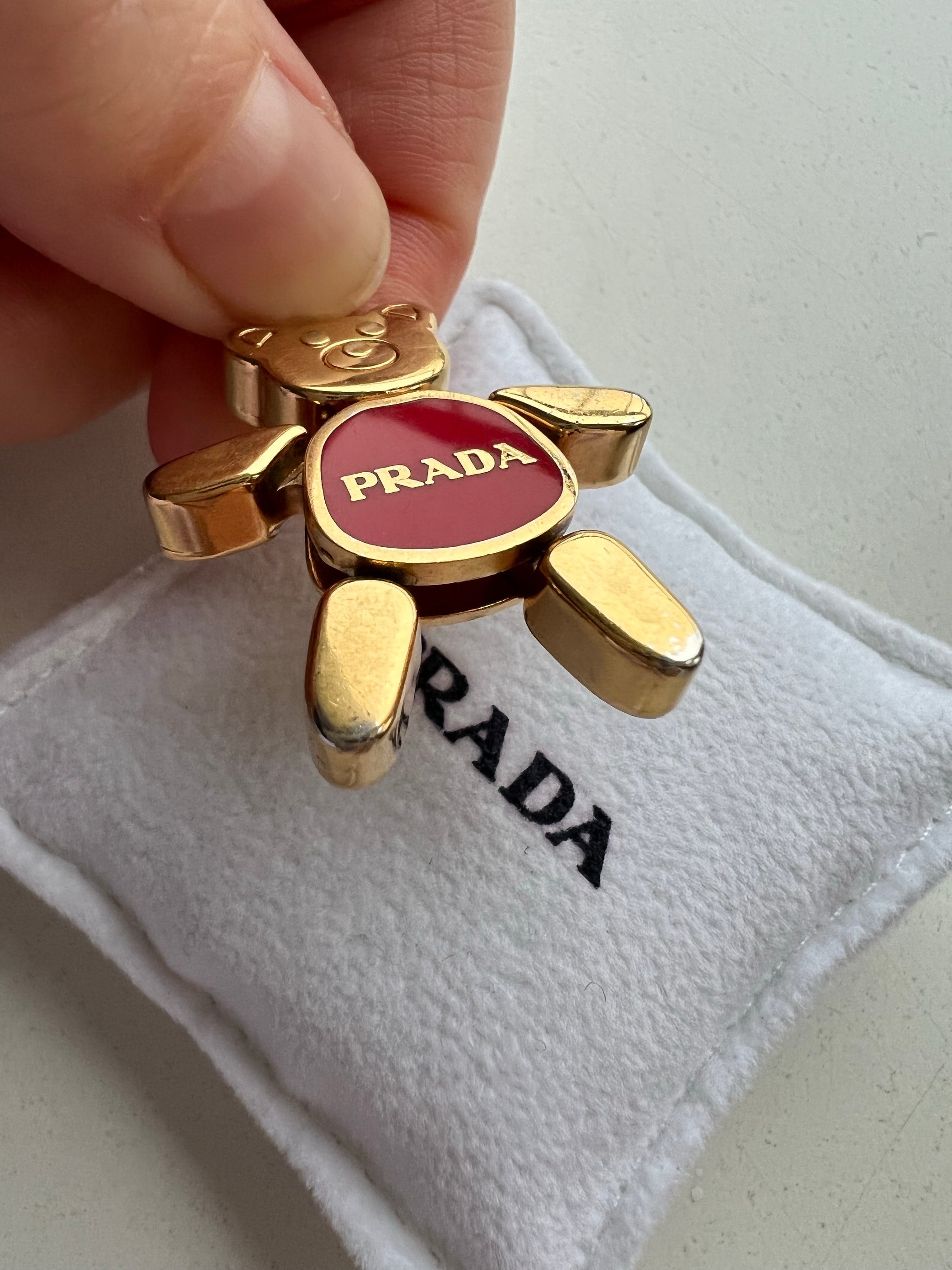 Prada teddybeer tassenbedel | Ketting