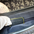 Christian Dior blue double saddle