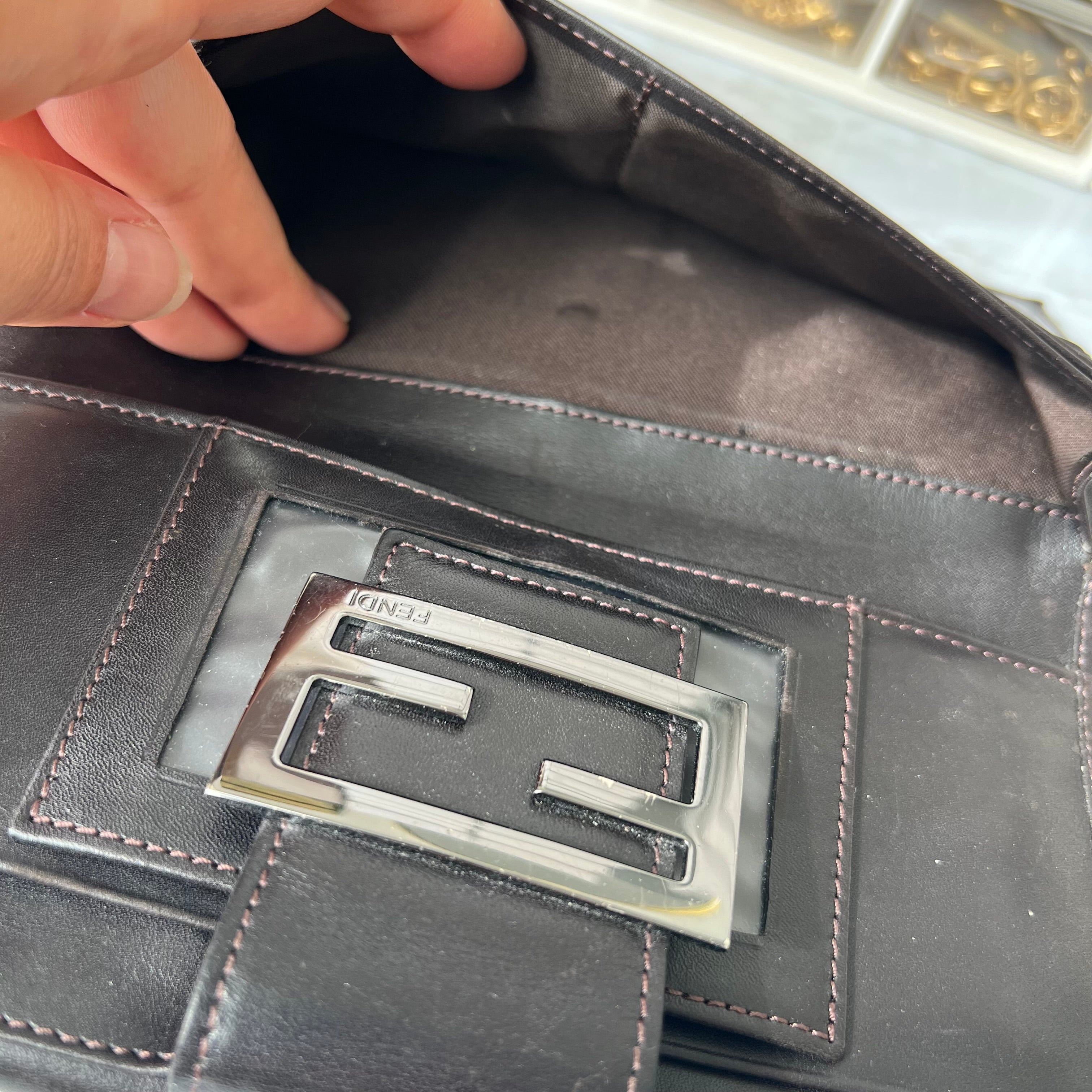 Fendi baguette FF monogram